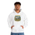 Campfire Adventure Hoodie with Retro Design, Cozy Gift for Outdoor Lovers, Perfect for Camping, Road Trips, and Casual Wear