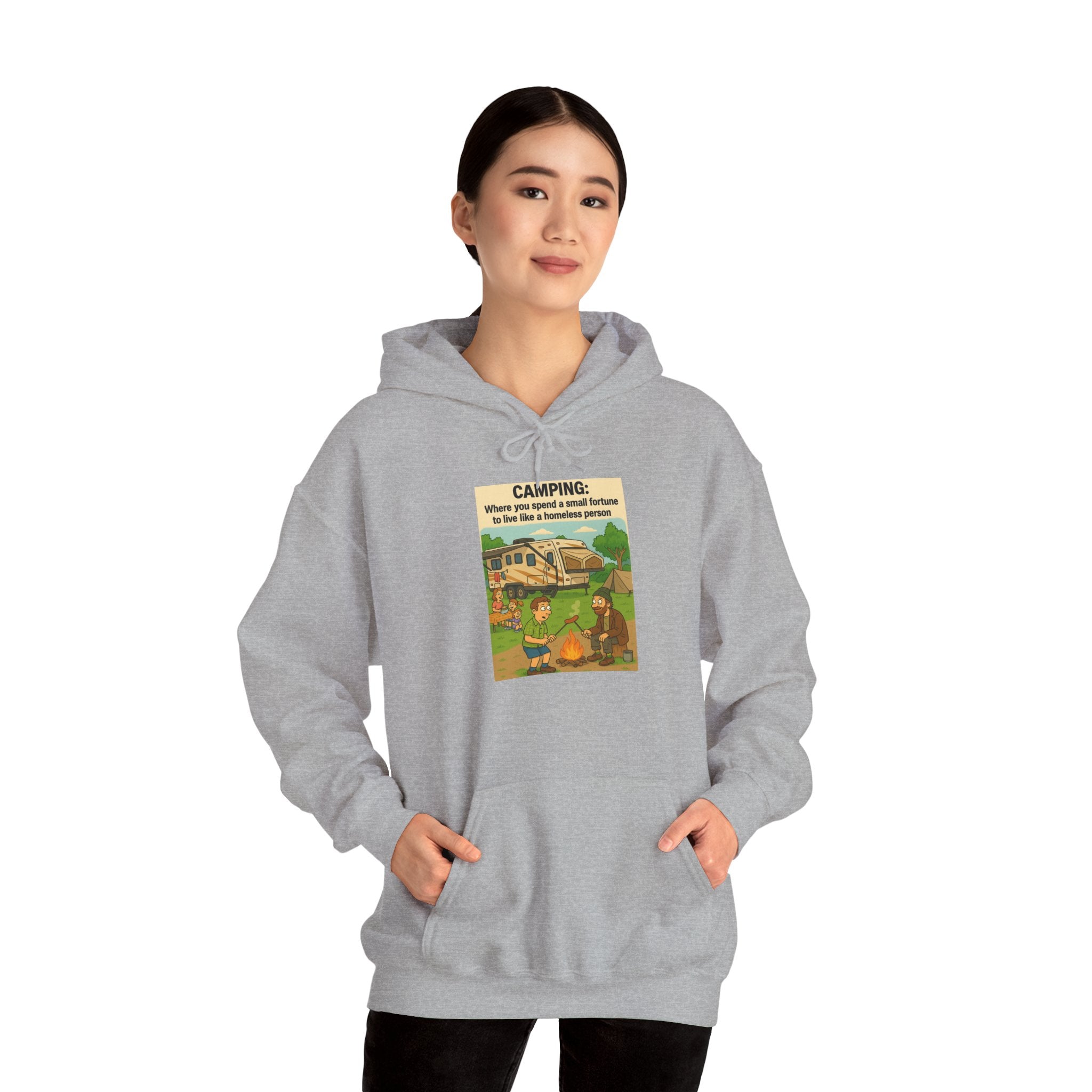 Cozy Camping Sweatshirt | Unisex Heavy Blend Hoodie, Outdoor Gear, Nature Lover Gift, Camping Apparel, Weekend Retreat Wear