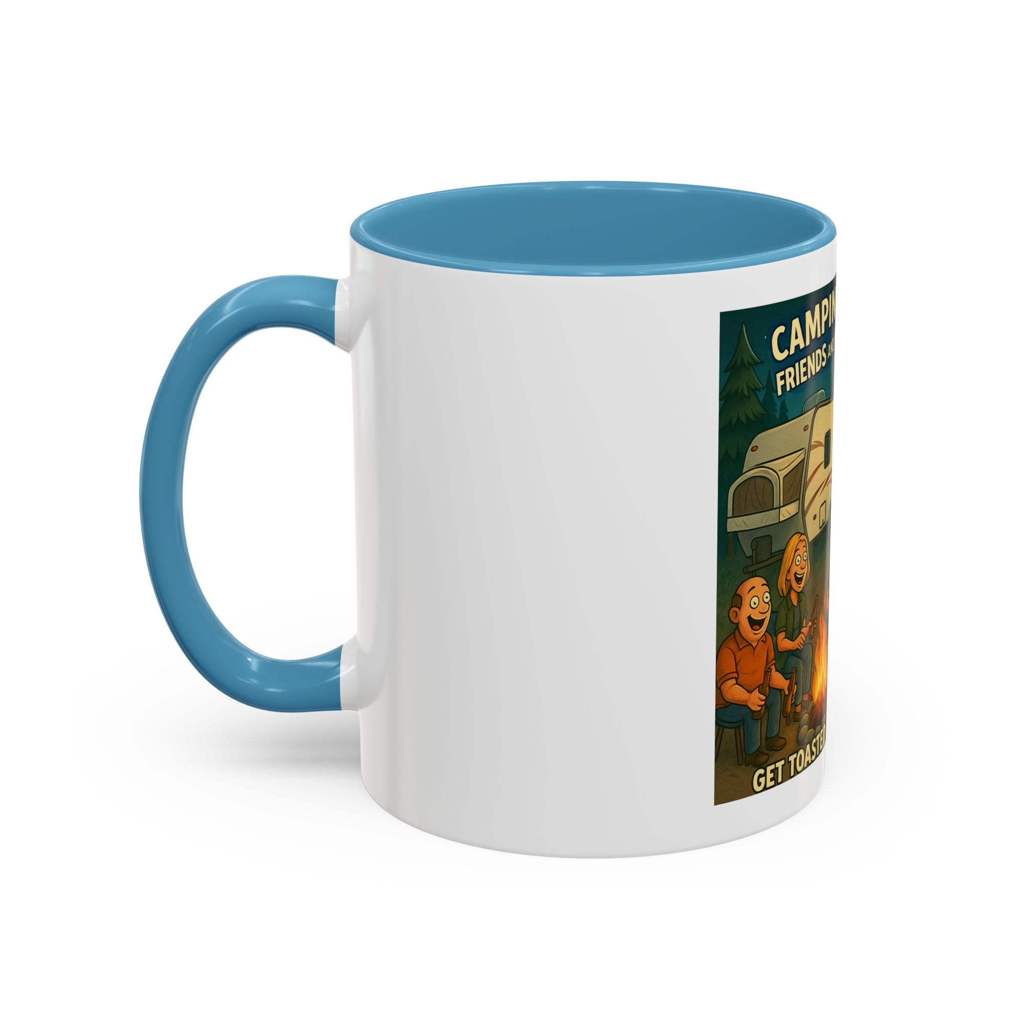 Camping Adventure Coffee Mug, Funny Mug for Campers, Get Toasted at the Same Time, Outdoor Gift, Nature Lover, Camping Decor
