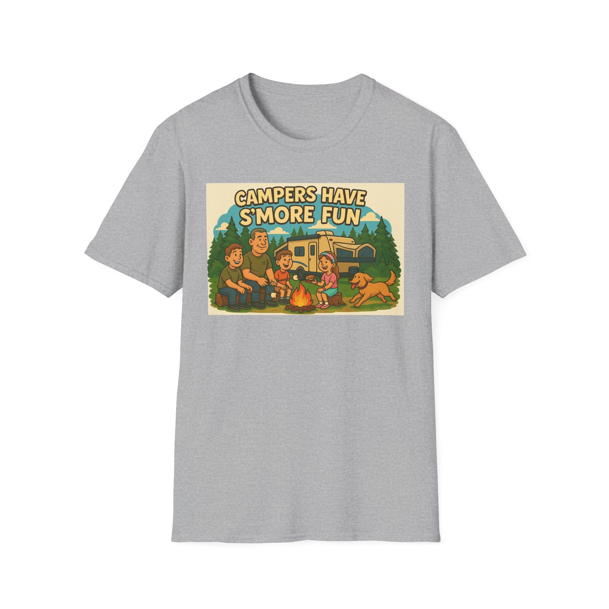 Campers Have S'more Fun Unisex Softstyle T-Shirt