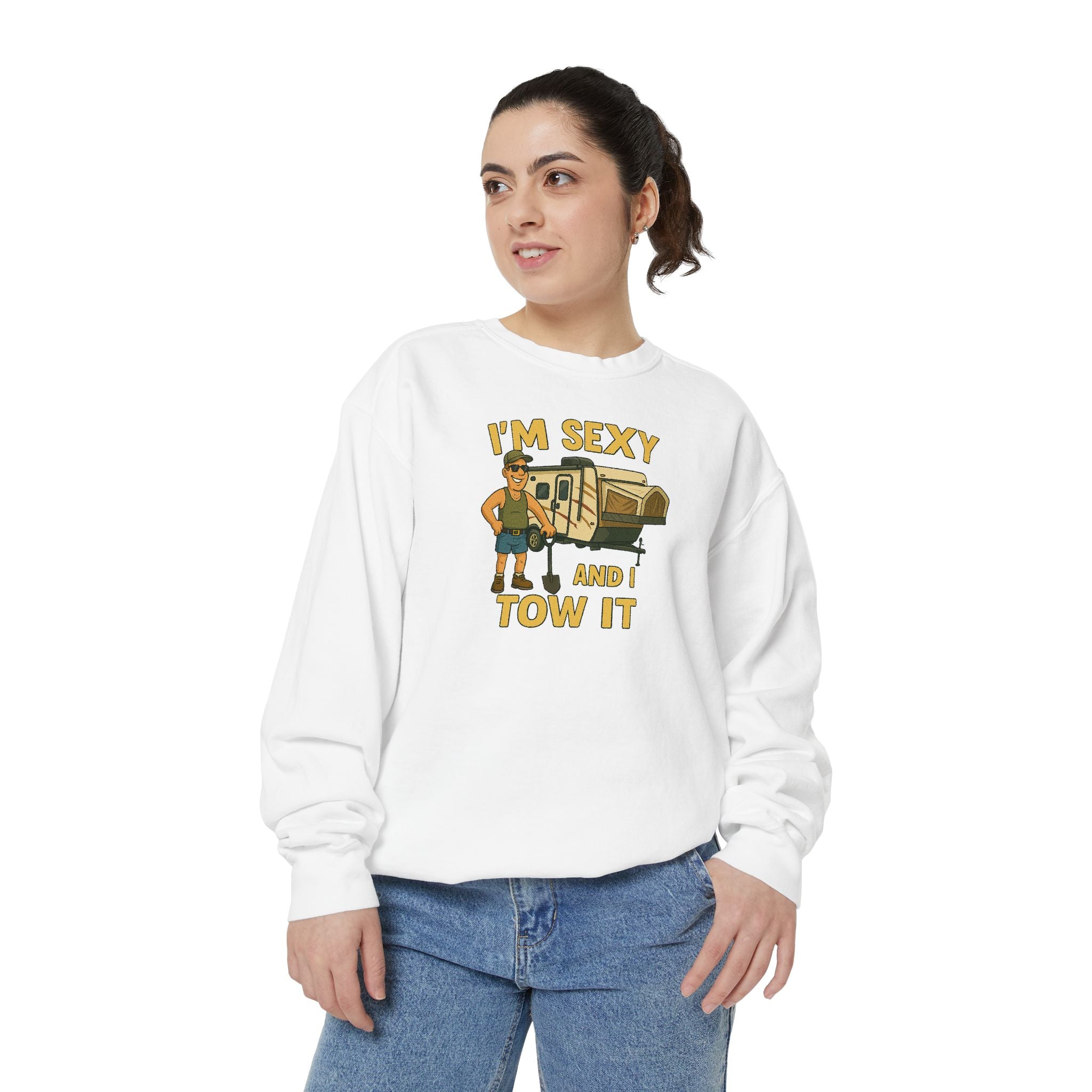 Funny Tow Truck Sweatshirt, Unisex Garment-Dyed Pullover, Casual Gift for Drivers, Trucking Humor Apparel, Cozy Fall Outfit, Perfect [...]