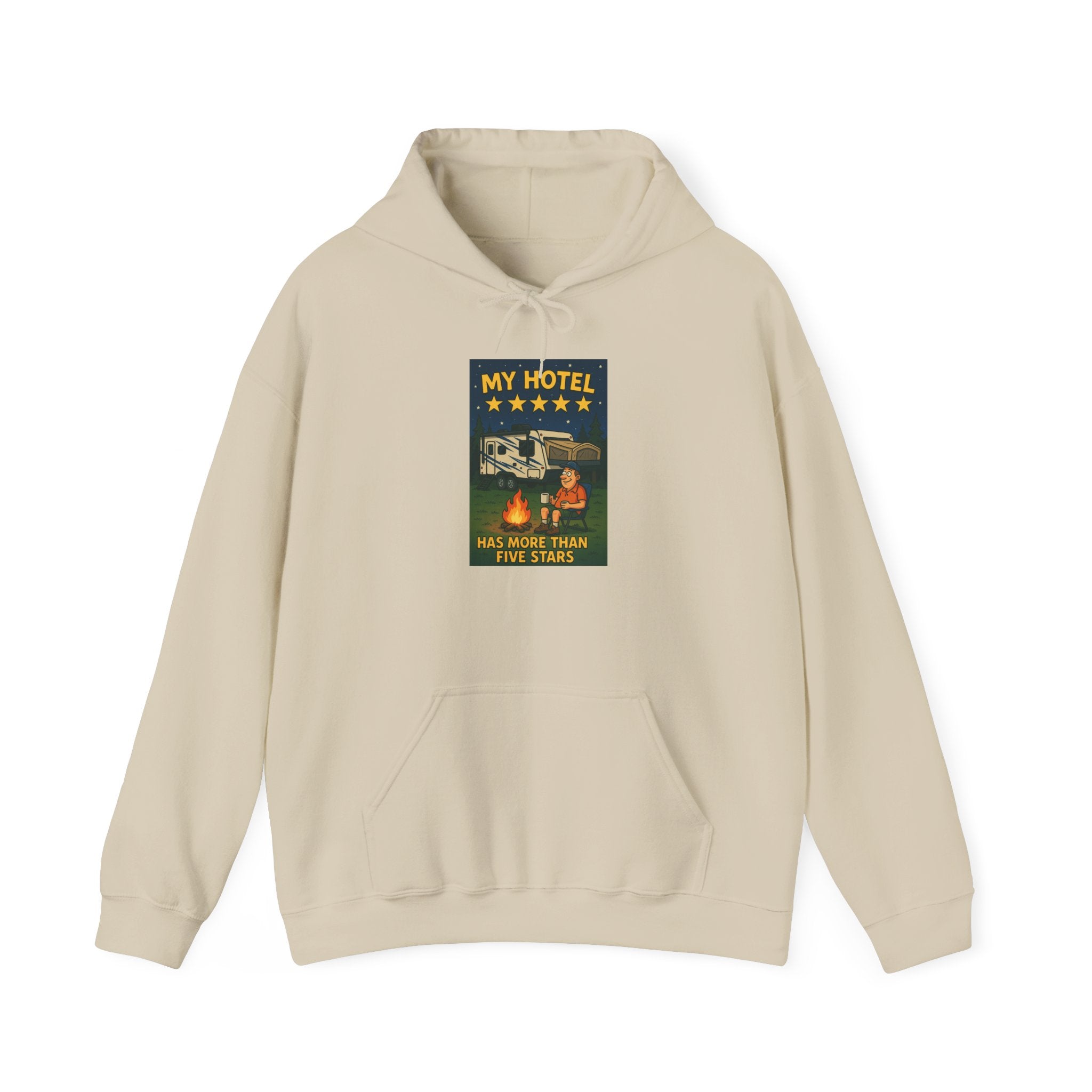 Cozy Camping Hoodie - My Hotel, Outdoor Adventure Apparel, Travel Gift, Nature Lovers Sweatshirt, Camping Gear