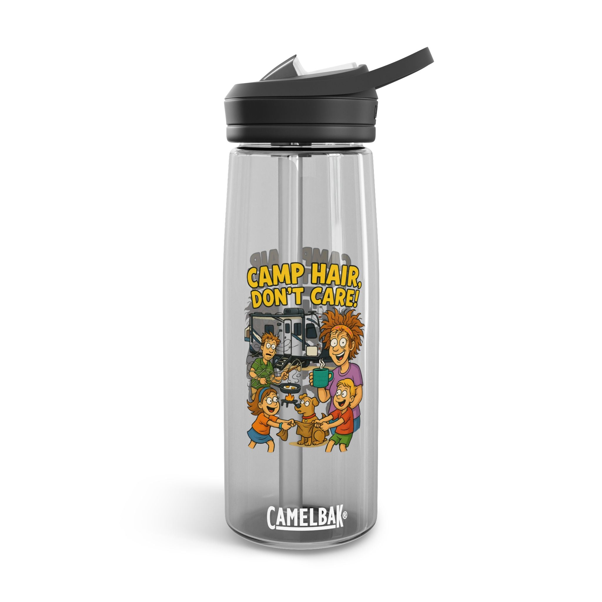 Fun Cartoon Water Bottle, BPA-Free Flask for Outdoor Adventures, Gift for Kids, Hydro Flask for Campers, Ideal for Travel & Exercise