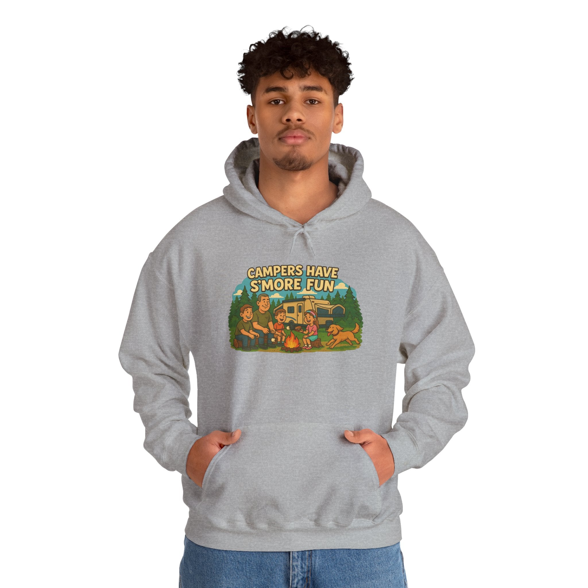 Campfire Vibes Hoodie - Perfect for Outdoor Lovers, Camping Trips, Nature Adventures, Gift for Campers, Cozy Hooded Sweatshirt
