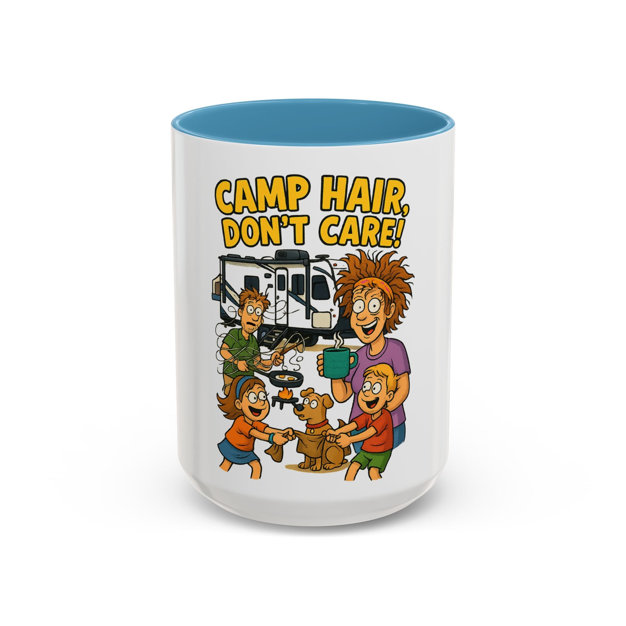 Camp Hair Coffee Mug, Funny Mug for Campers, Outdoor Lover Gift, Family Camping Mug, Humorous Coffee Cup