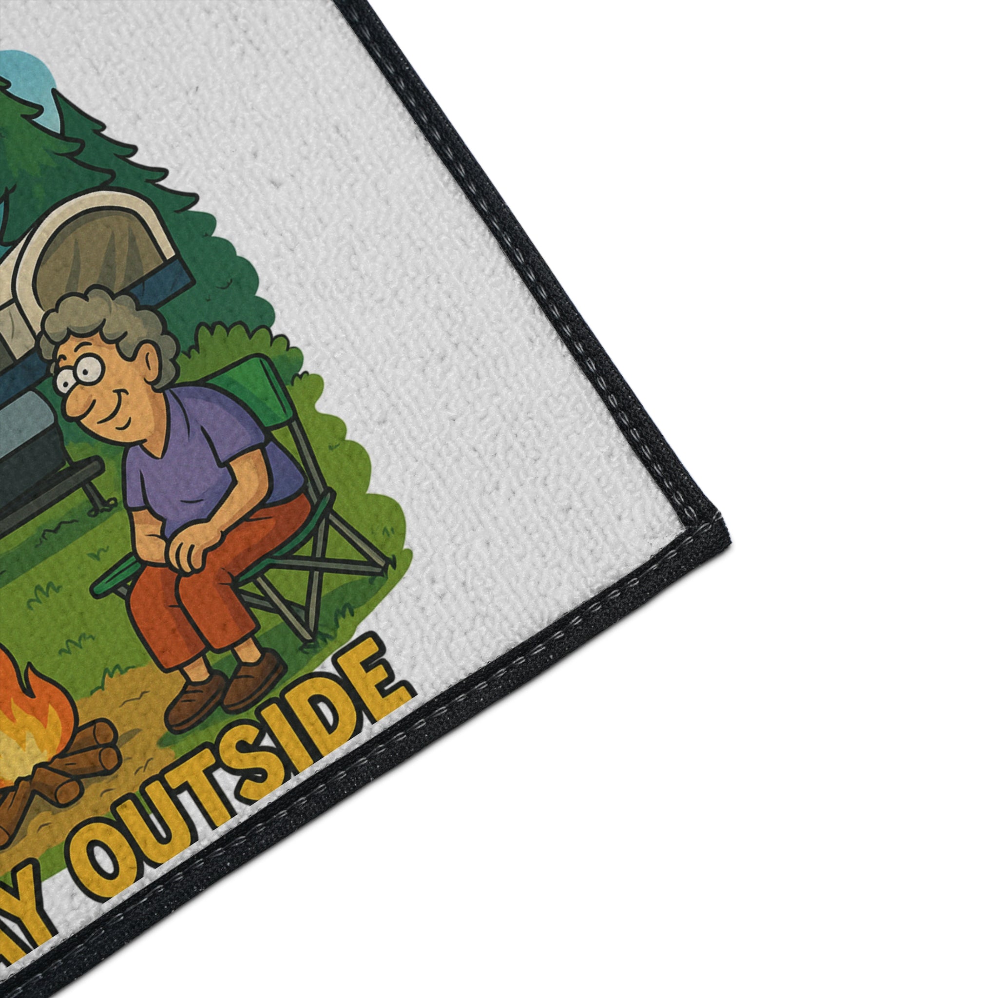 Outdoor RV Welcome Heavy Duty Floor Mat - 'You Are Never Too Old to Play Outside'