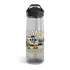 Funny Camping Water Bottle - I Camp Because Punching People is Frowned Upon