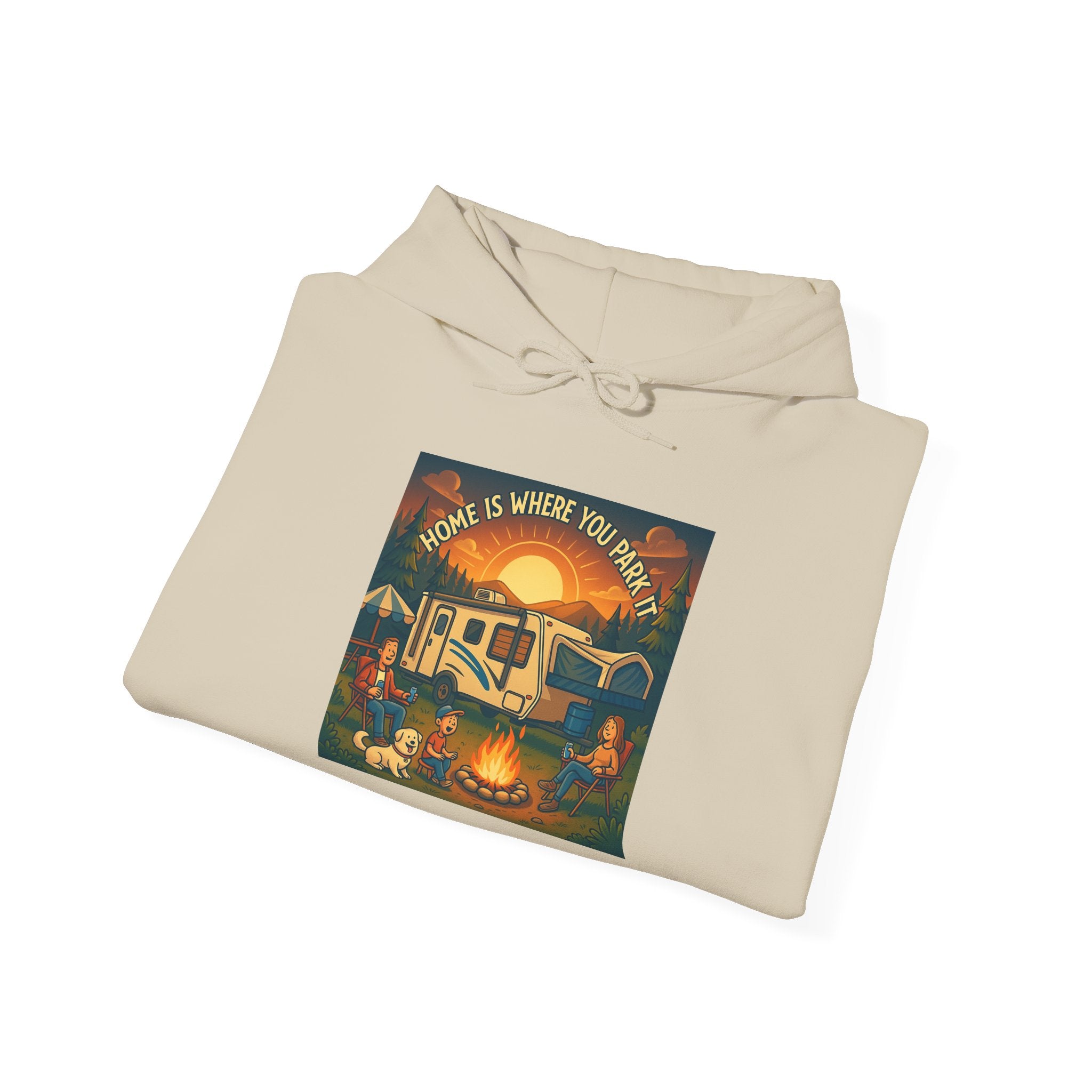 Cozy Campfire Vibes Hoodie, Unisex Sweatshirt for Camp Lovers, Autumn Apparel, Outdoor Adventure Gift, Family Get-Together