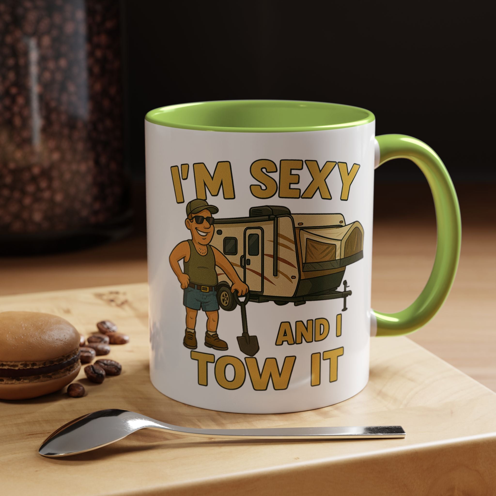 Playful Camping Mug, Funny Coffee Cup, Camper Gift, RV Lover's Accessory, Outdoor Adventure Mug