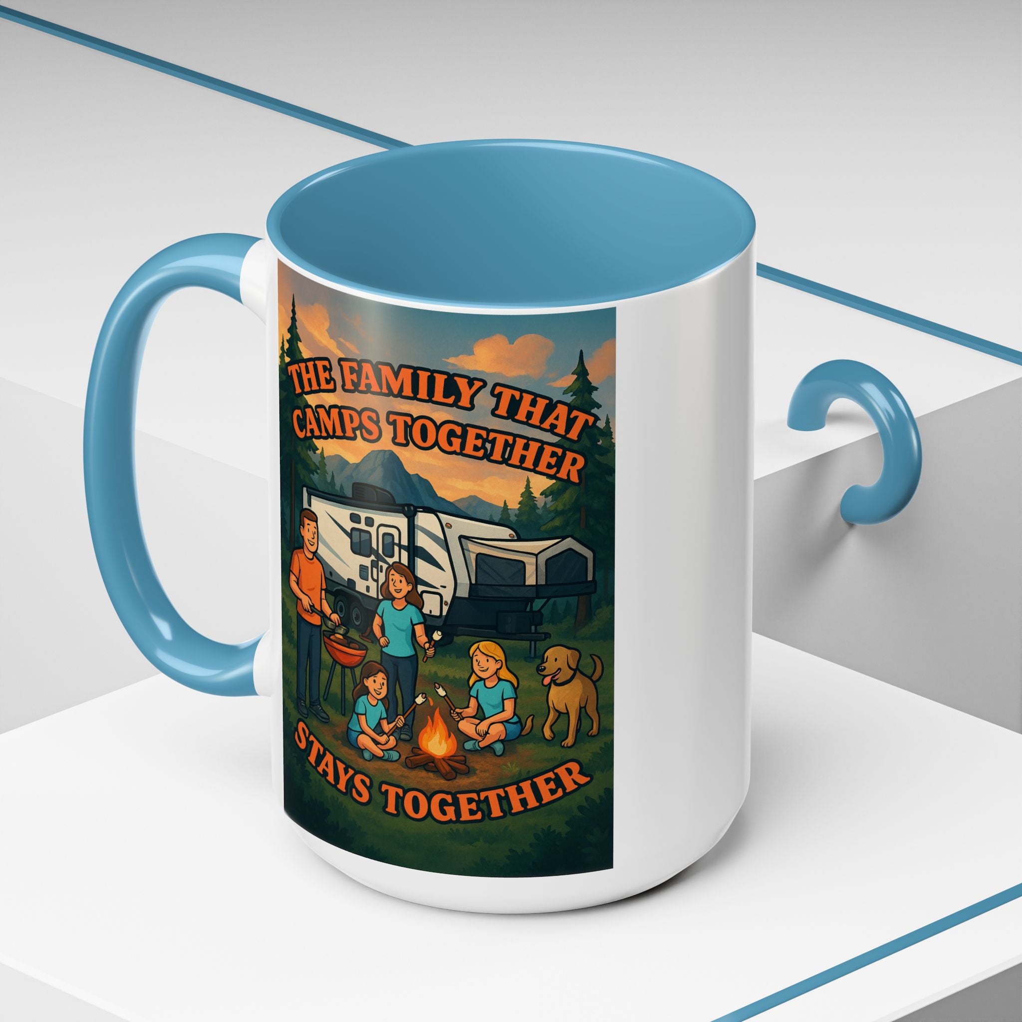 Camping Family Coffee Mug - Adventure, Nature, Family Time, Outdoor Enthusiasts, Gift for Campers