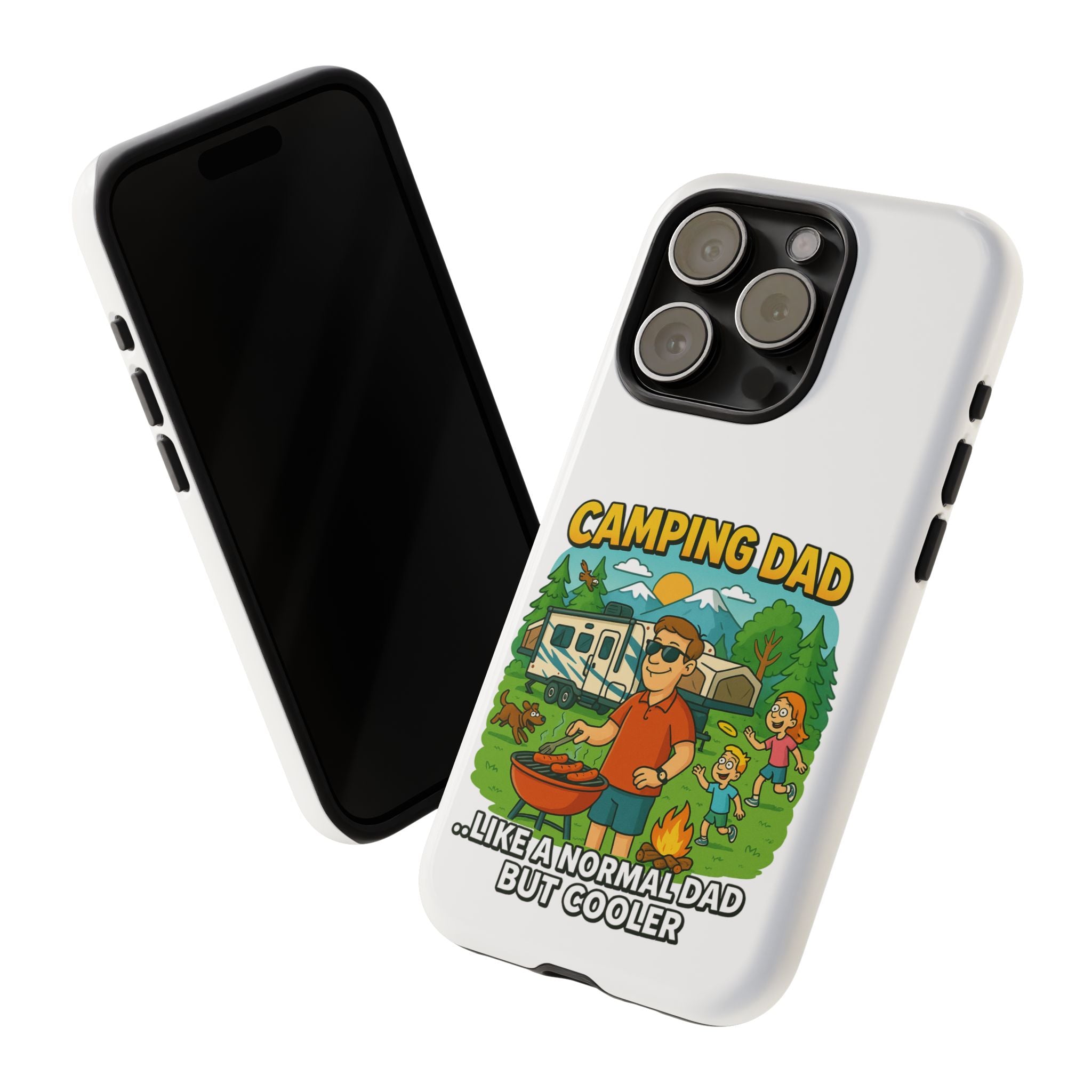Camping Dad Phone Case - Unique Tough Cover for Outdoor Dads