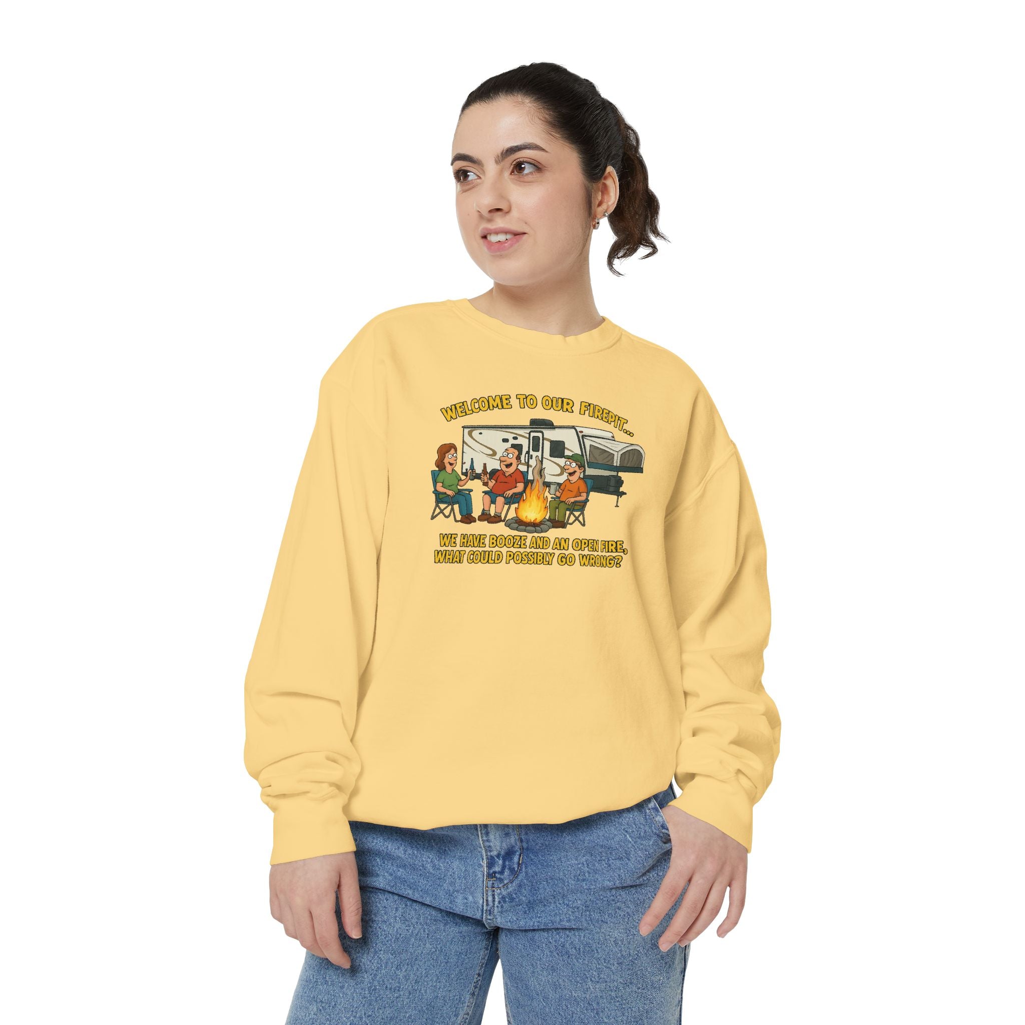 Welcome to Our Family Sweatshirt, Cozy Unisex Top, Family Gathering Apparel, Fun Gift for Friends, Casual Wear for All Occasions