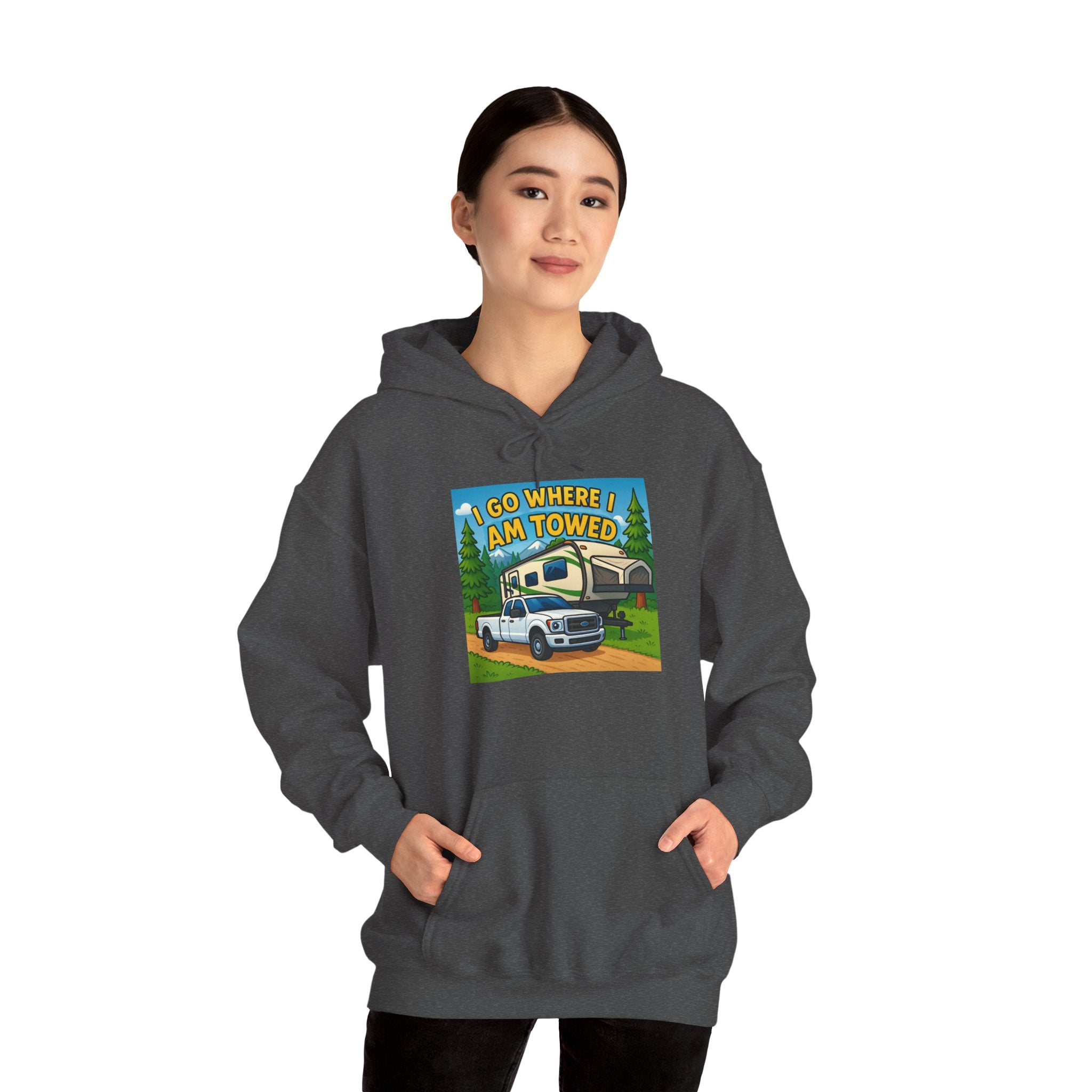 Adventure-Themed Hooded Sweatshirt - Perfect for Travel Enthusiasts, Camper Gifts, Cozy Outings, Outdoor Activities, Road Trip Essentials