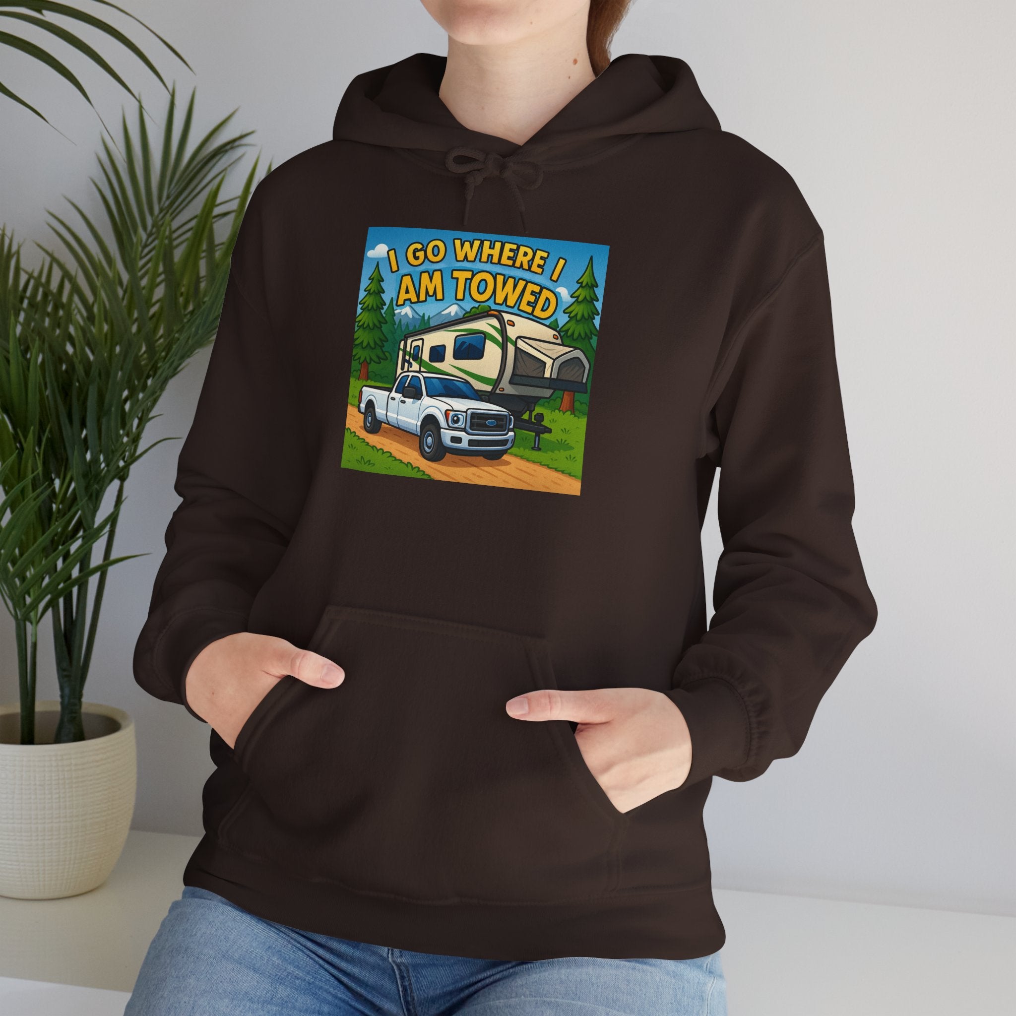 Adventure-Themed Hooded Sweatshirt - Perfect for Travel Enthusiasts, Camper Gifts, Cozy Outings, Outdoor Activities, Road Trip Essentials
