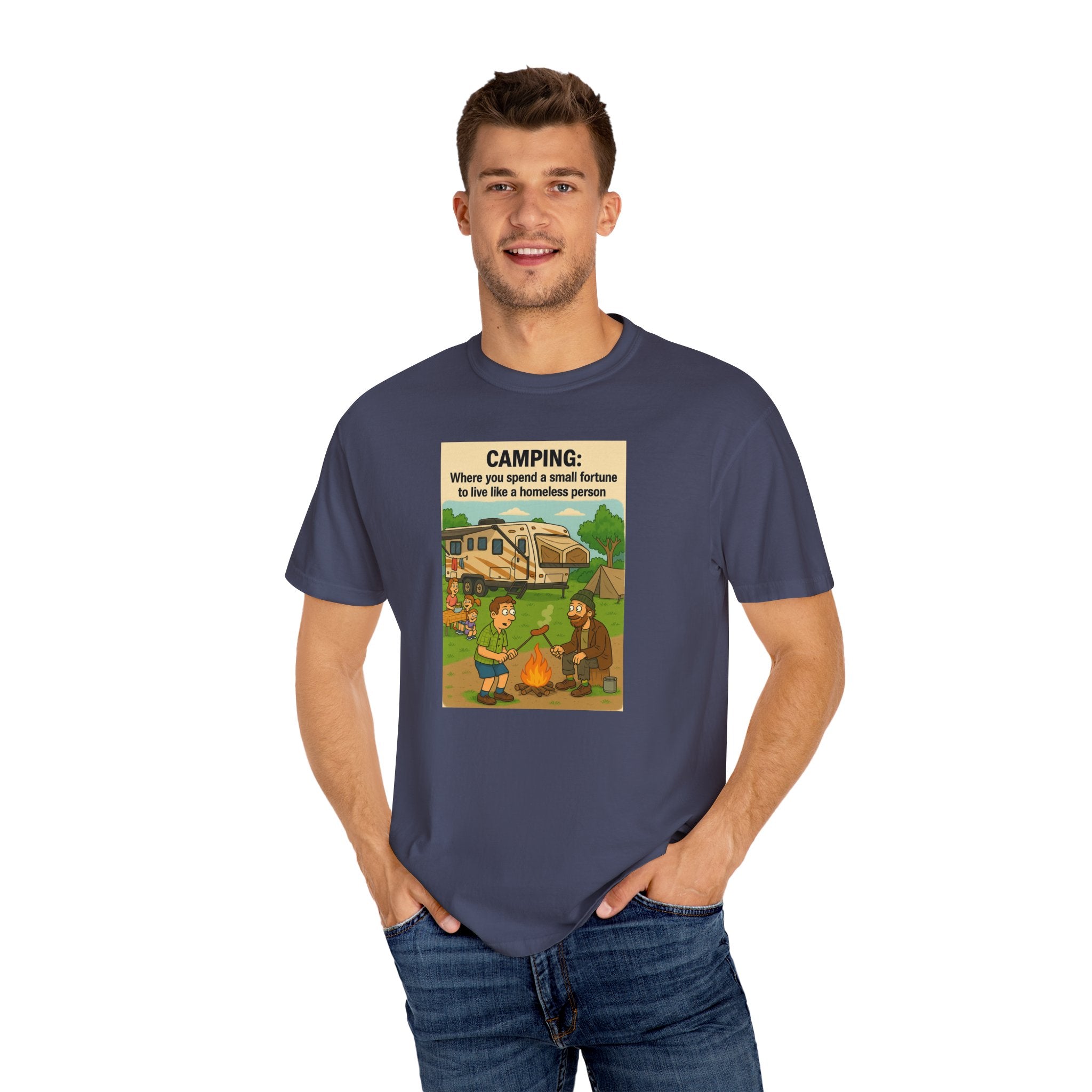 Camping Humor T-Shirt, Unisex Graphic Tee, Adventure Gift, Outdoor Lover Apparel, Funny Camping Shirt