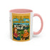 Life is fine with camping and wine Hybrid Camper Coffee Mug (11, 15oz)