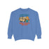 Camping Wine Sweatshirt | Unisex Garment-Dyed Pullover | Cozy Gift for Campers | Outdoor Adventures Apparel | Relaxed Fit Top