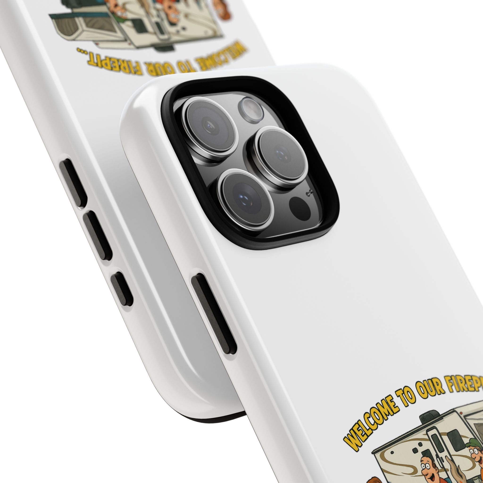 Camping Phone Case - Welcome to Our Firepit - Outdoor Gear, Gift for Campers, Adventure Accessory, Fun Camping Decor