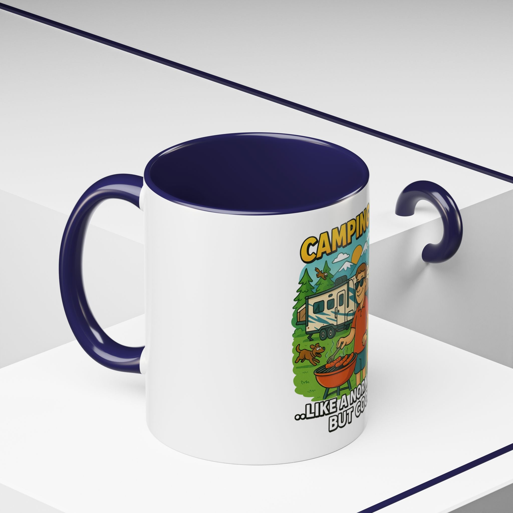 Cool Camping Dad Coffee Mug - Fun Outdoor Adventure Gift