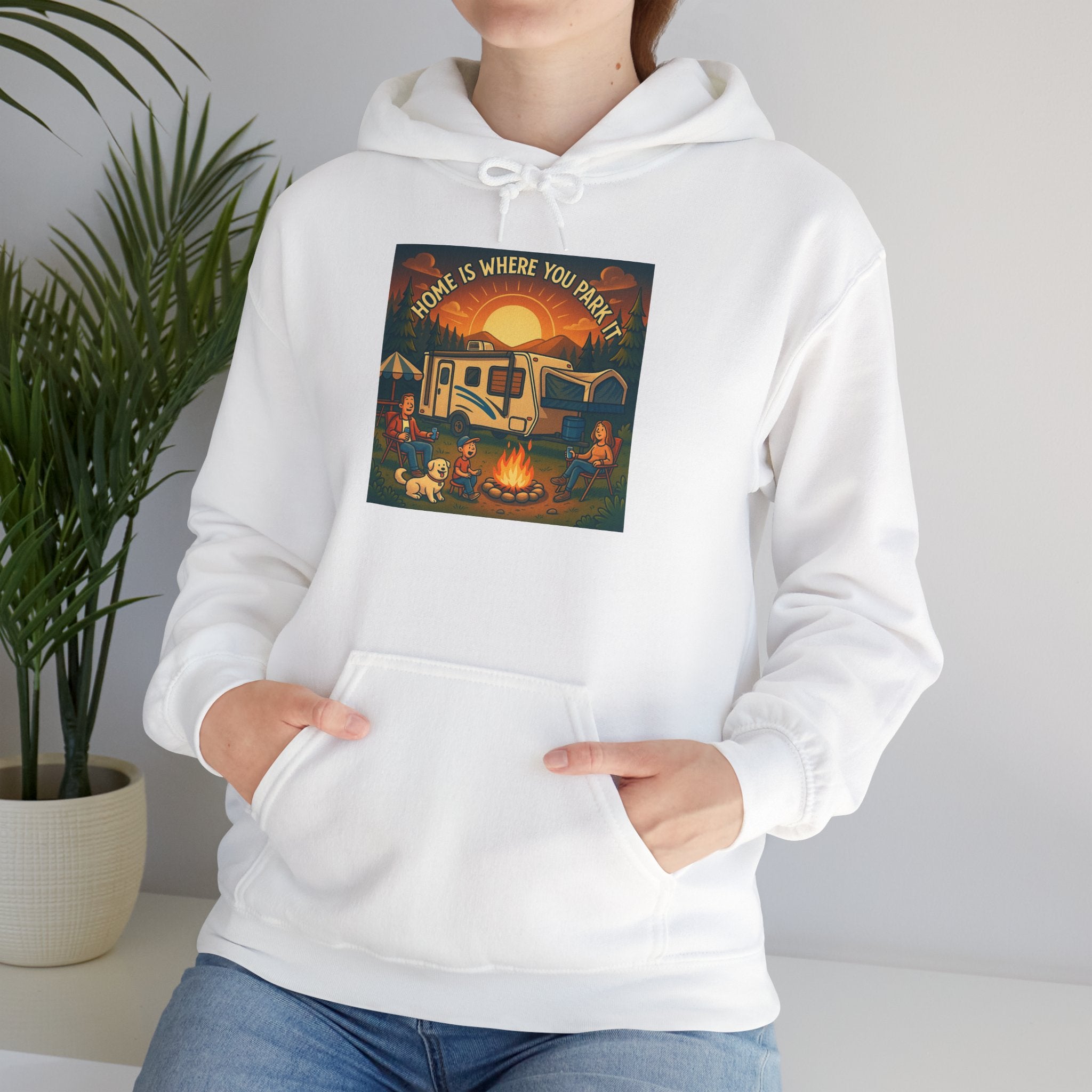 Cozy Campfire Vibes Hoodie, Unisex Sweatshirt for Camp Lovers, Autumn Apparel, Outdoor Adventure Gift, Family Get-Together