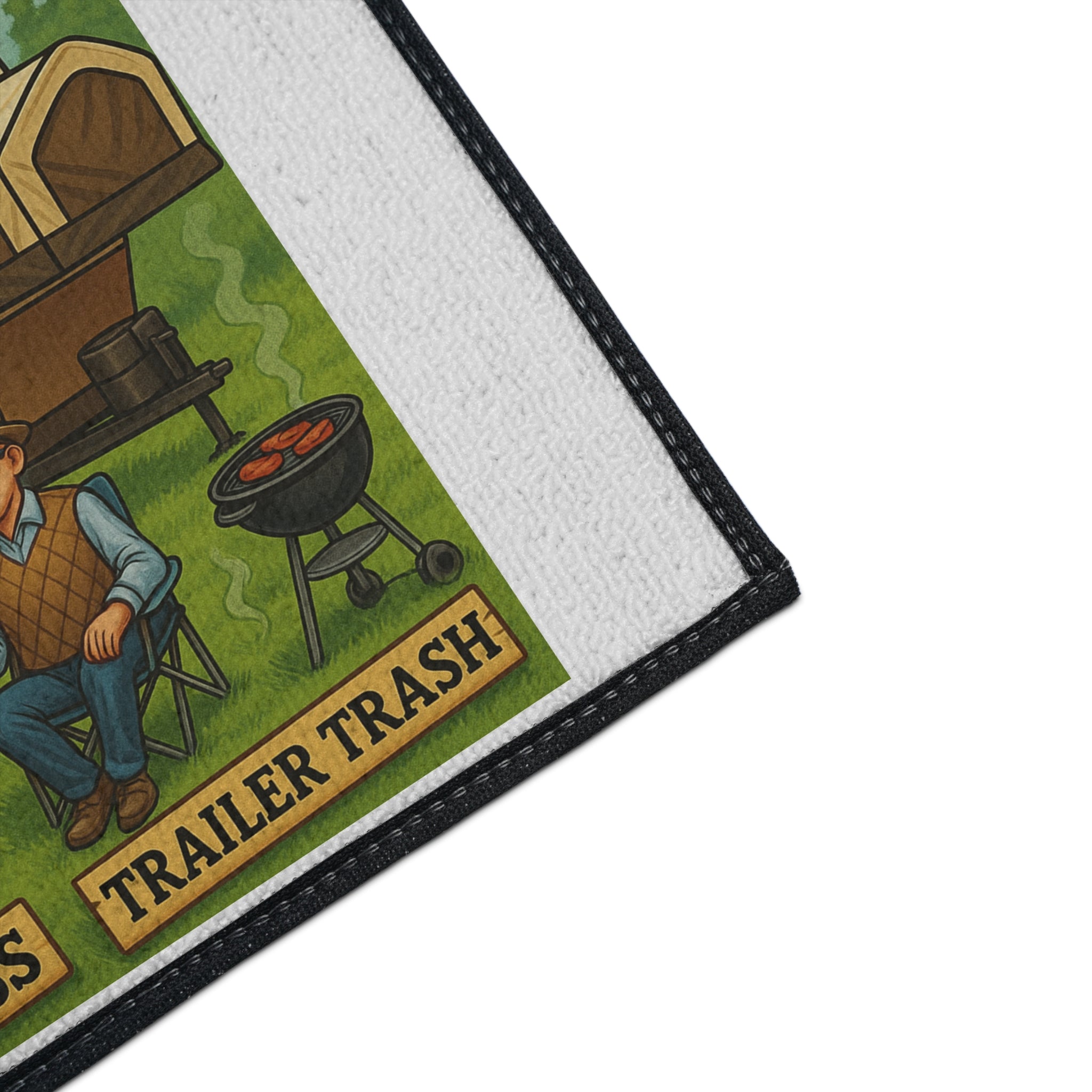 Funny High Class Trailer Trash Floor Mat