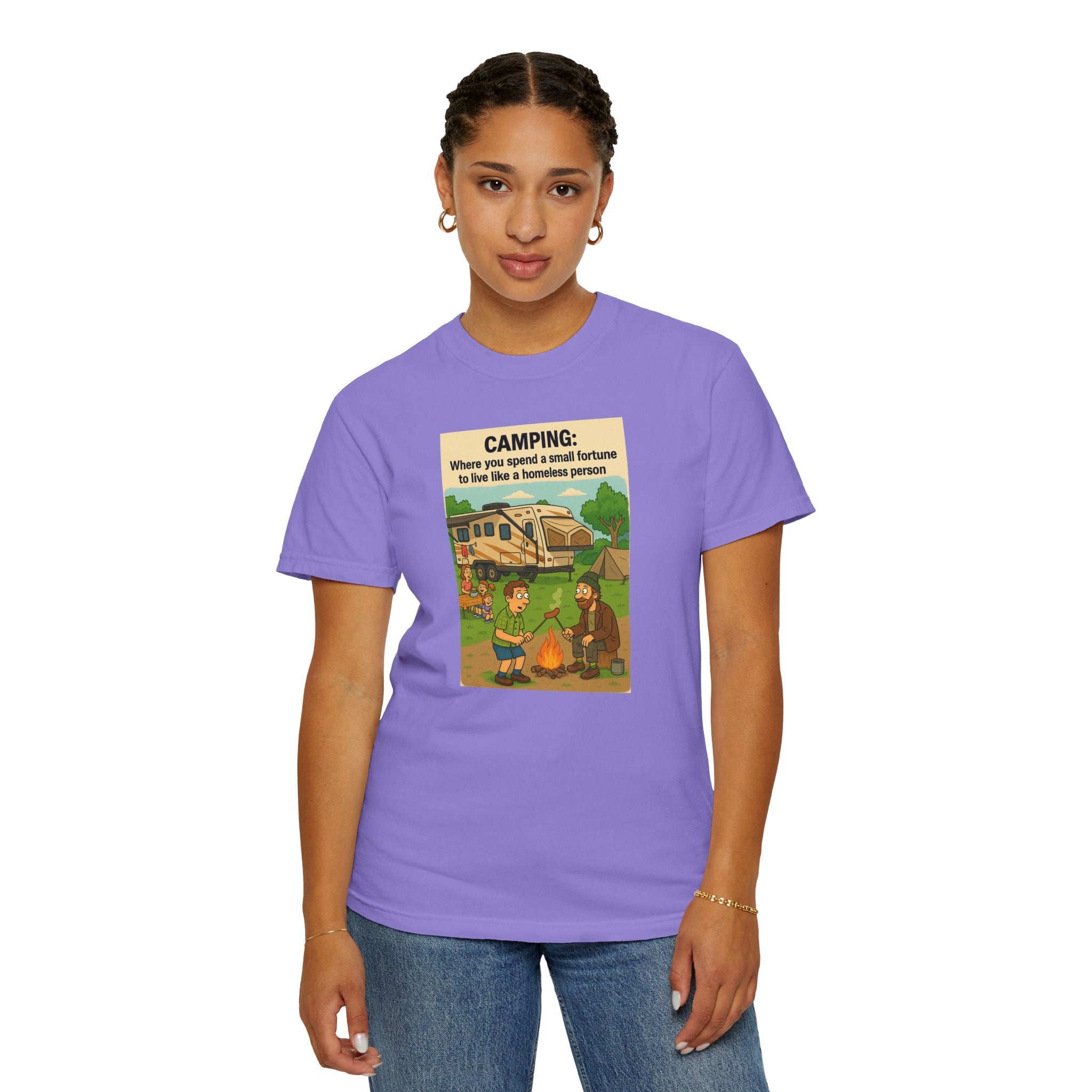 Camping Humor T-Shirt, Unisex Graphic Tee, Adventure Gift, Outdoor Lover Apparel, Funny Camping Shirt
