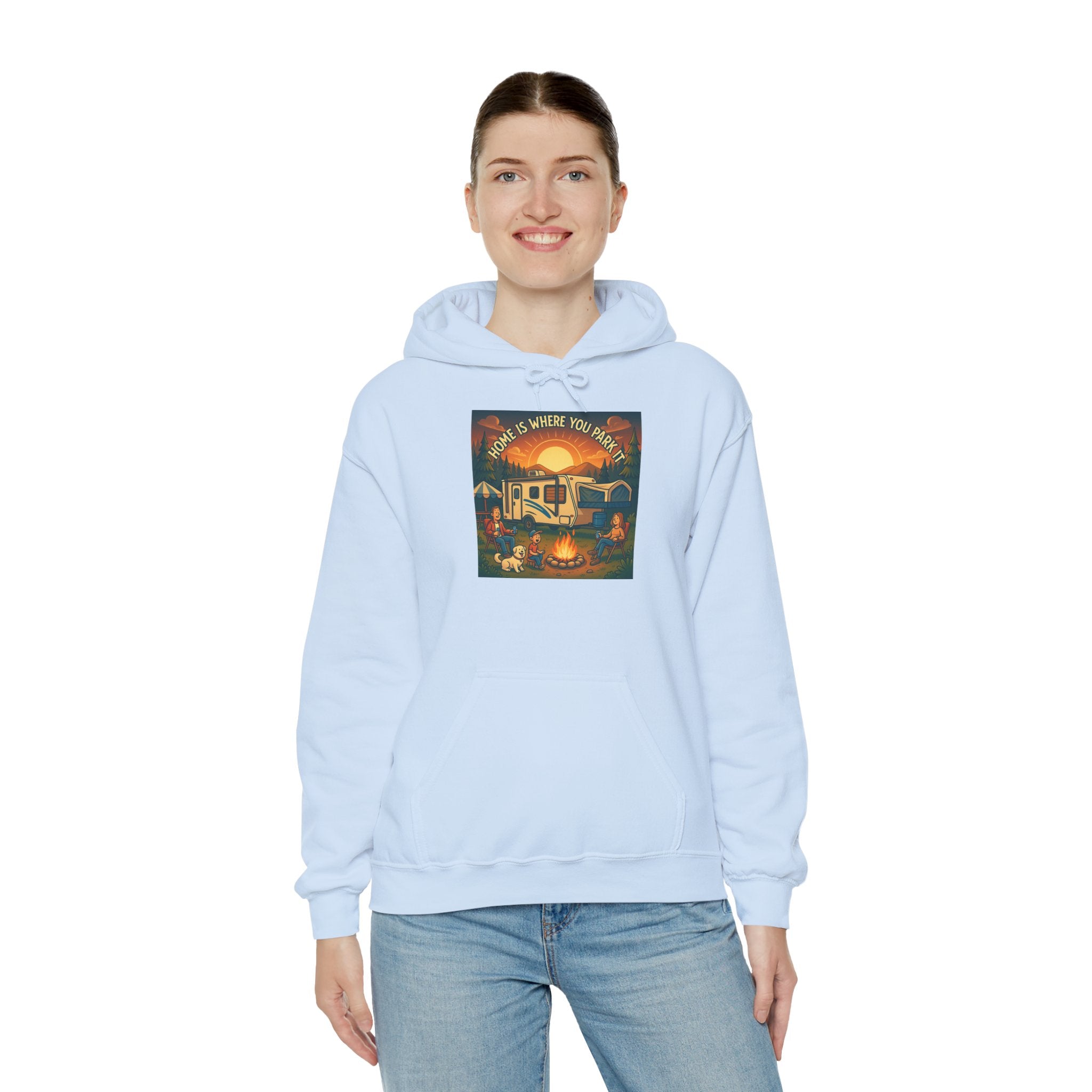 Cozy Campfire Vibes Hoodie, Unisex Sweatshirt for Camp Lovers, Autumn Apparel, Outdoor Adventure Gift, Family Get-Together