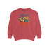 Camping Wine Sweatshirt | Unisex Garment-Dyed Pullover | Cozy Gift for Campers | Outdoor Adventures Apparel | Relaxed Fit Top