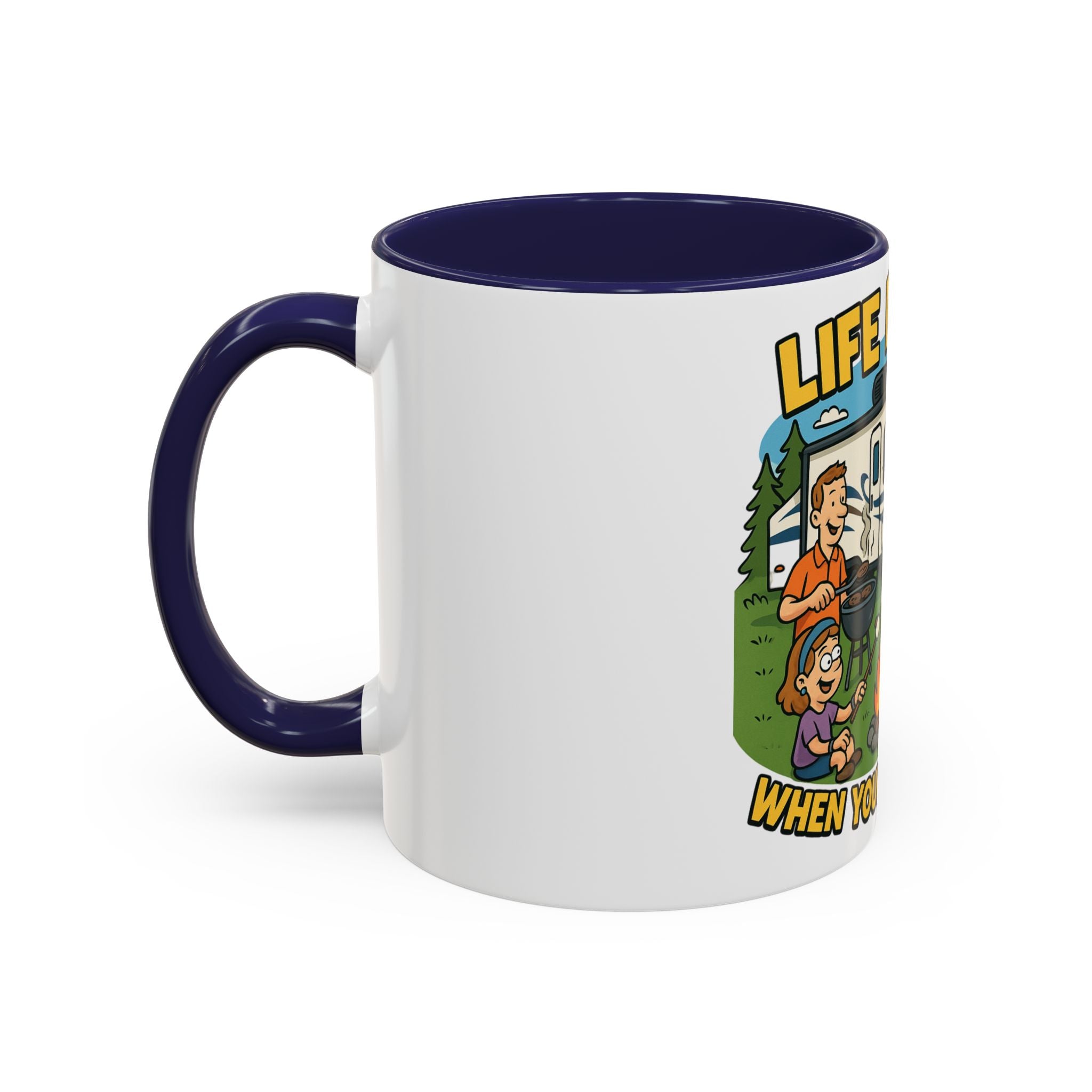 Camping Life Coffee Mug - Adventure Lover Gift, RV Travel Mug, Cozy Campfire Vibes, Perfect for Outdoor Enthusiasts, Gift for Dad