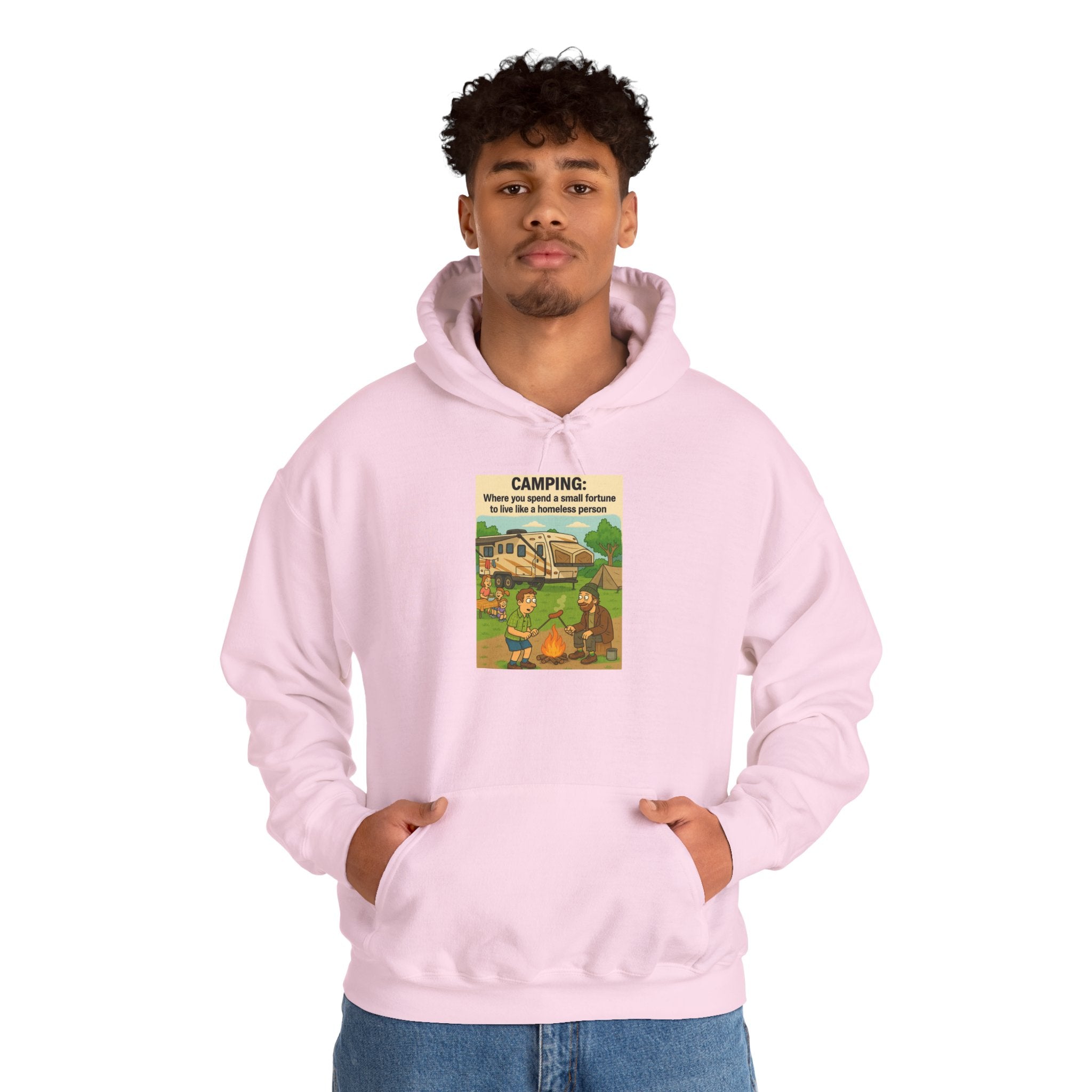 Cozy Camping Sweatshirt | Unisex Heavy Blend Hoodie, Outdoor Gear, Nature Lover Gift, Camping Apparel, Weekend Retreat Wear