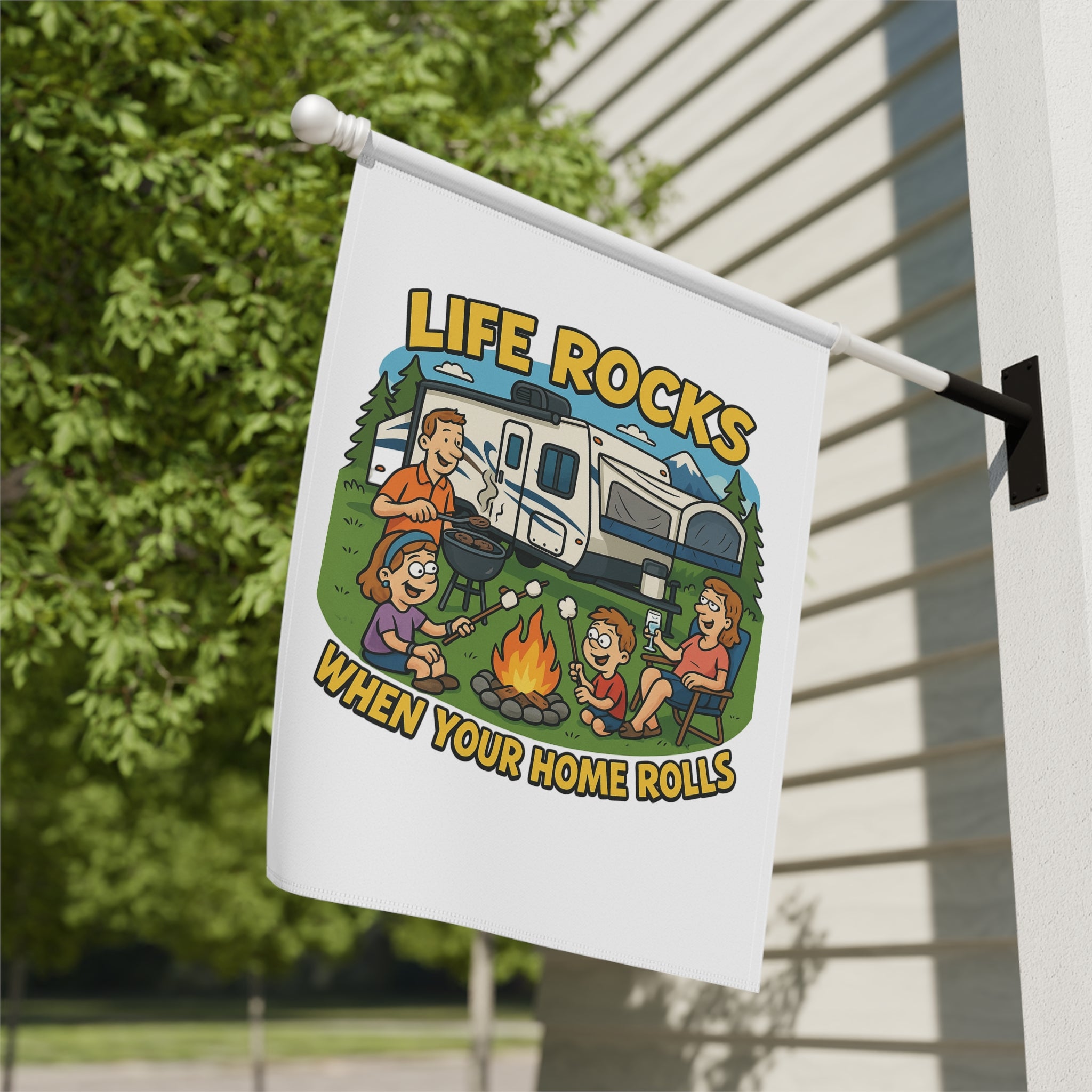 RV Life Garden Banner | Outdoor Decor, Camping Sign, Home Sweet Home, Garden Flag, Travel Enthusiast Gift
