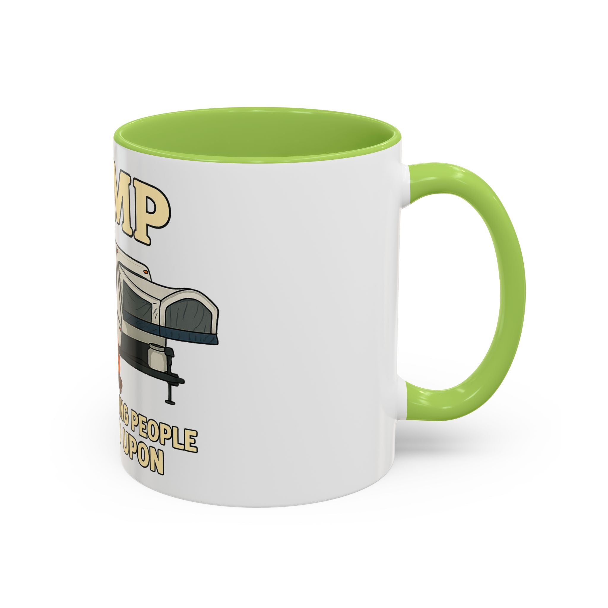 Camping Humor Coffee Mug - I Camp Because Punching People is Frowned Upon