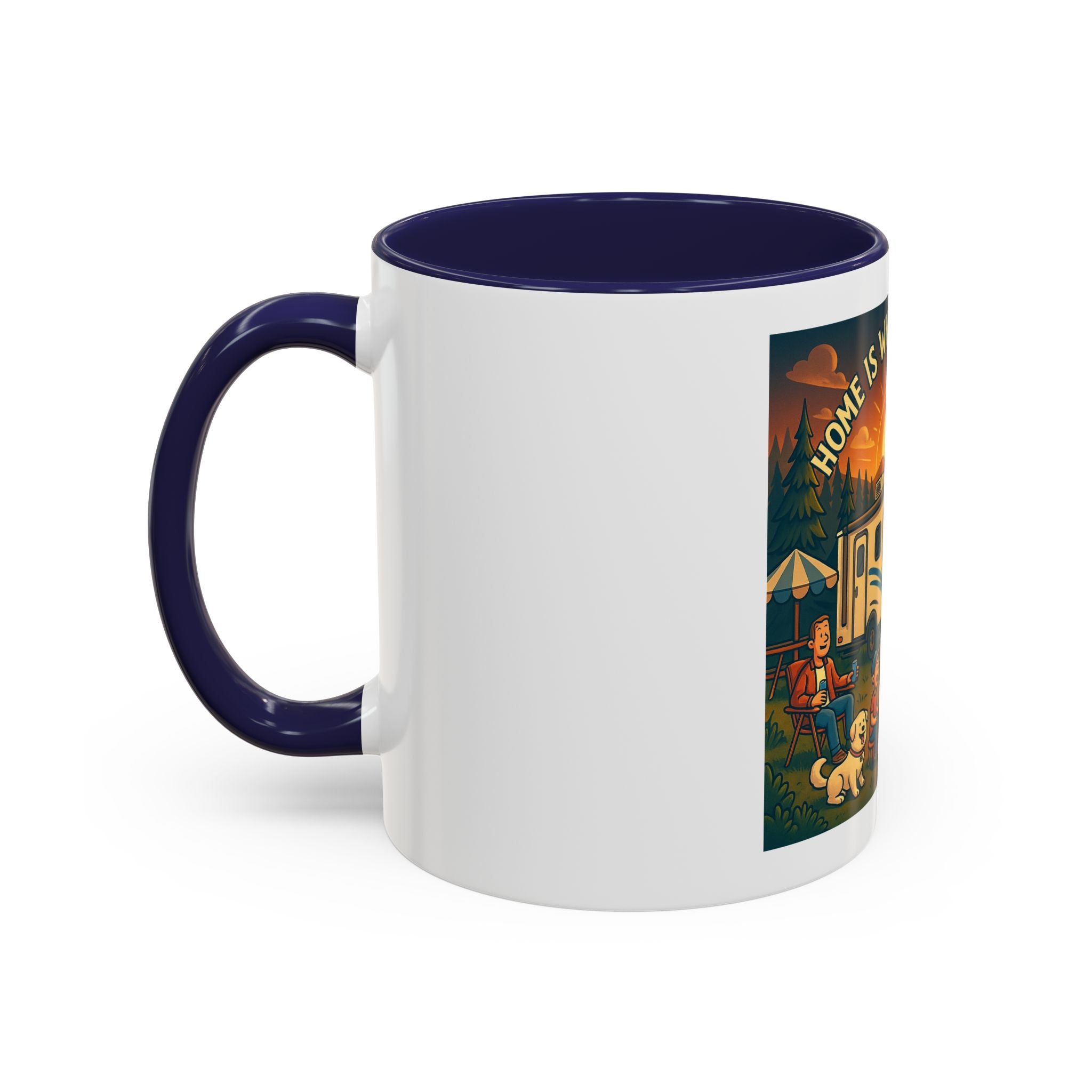 Camping Coffee Mug, Home is Where You Park It, RV Life Mug, Adventure Gift, Outdoor Enthusiast Drinkware