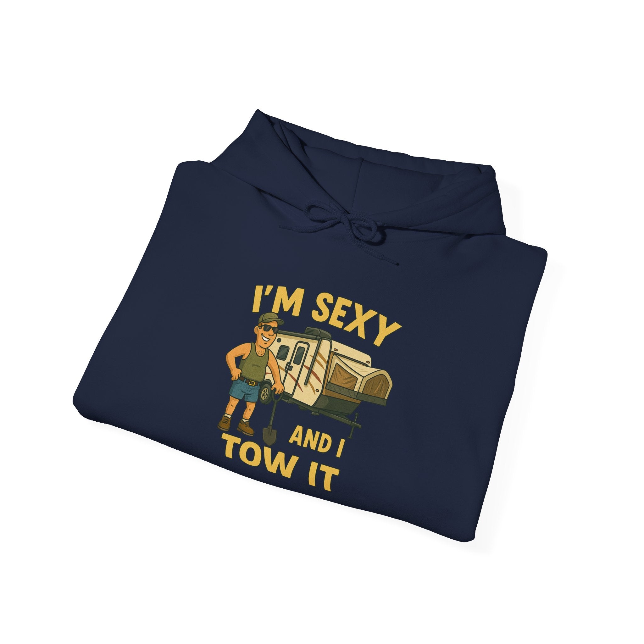 Funny Tow Truck Hoodie, Unisex Heavy Blend Sweatshirt, Gifts for Towing Enthusiasts, Quirky Casual Wear, Humor Apparel, Birthday Gift