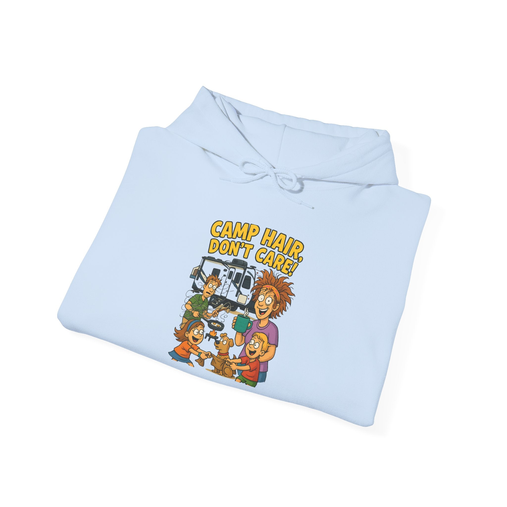 Camp Vibes Unisex Hooded Sweatshirt - Cozy, Funny Gift, Summer Nights, Outdoor Adventure, Camping Apparel