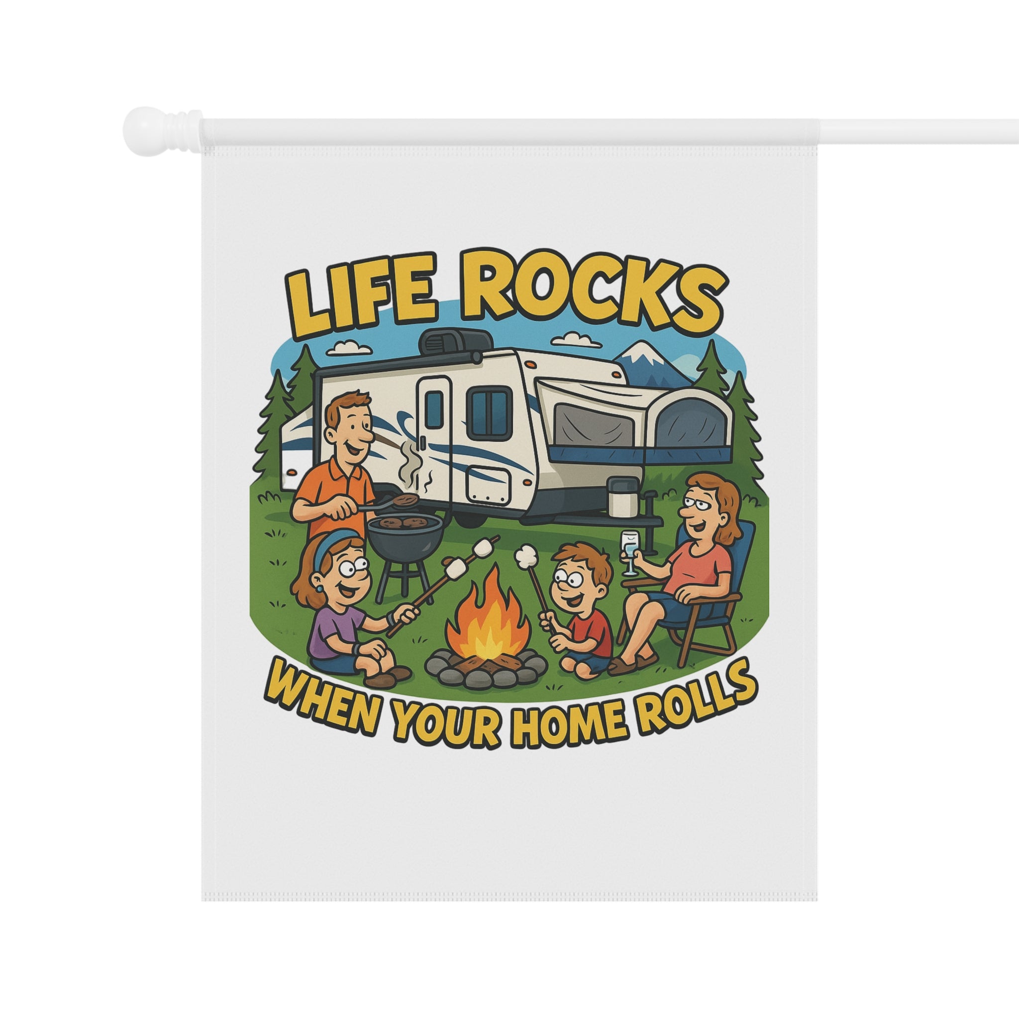 RV Life Garden Banner | Outdoor Decor, Camping Sign, Home Sweet Home, Garden Flag, Travel Enthusiast Gift