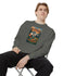 Cozy Unisex Garment-Dyed Sweatshirt with Retro Design, Perfect for Relaxing, Gift for Friends, Casual Wear, Fall Fashion, Warm Layer