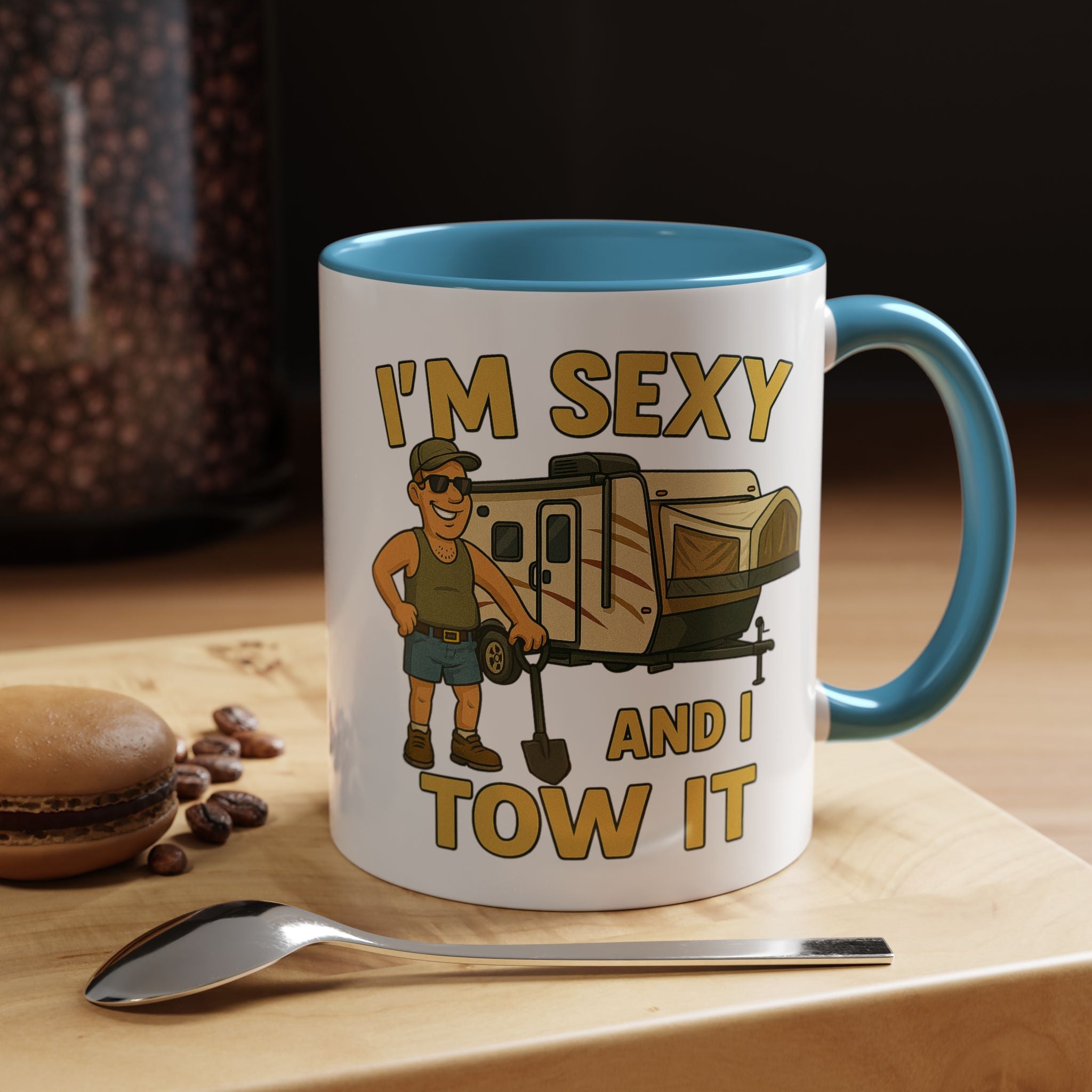 Playful Camping Mug, Funny Coffee Cup, Camper Gift, RV Lover's Accessory, Outdoor Adventure Mug