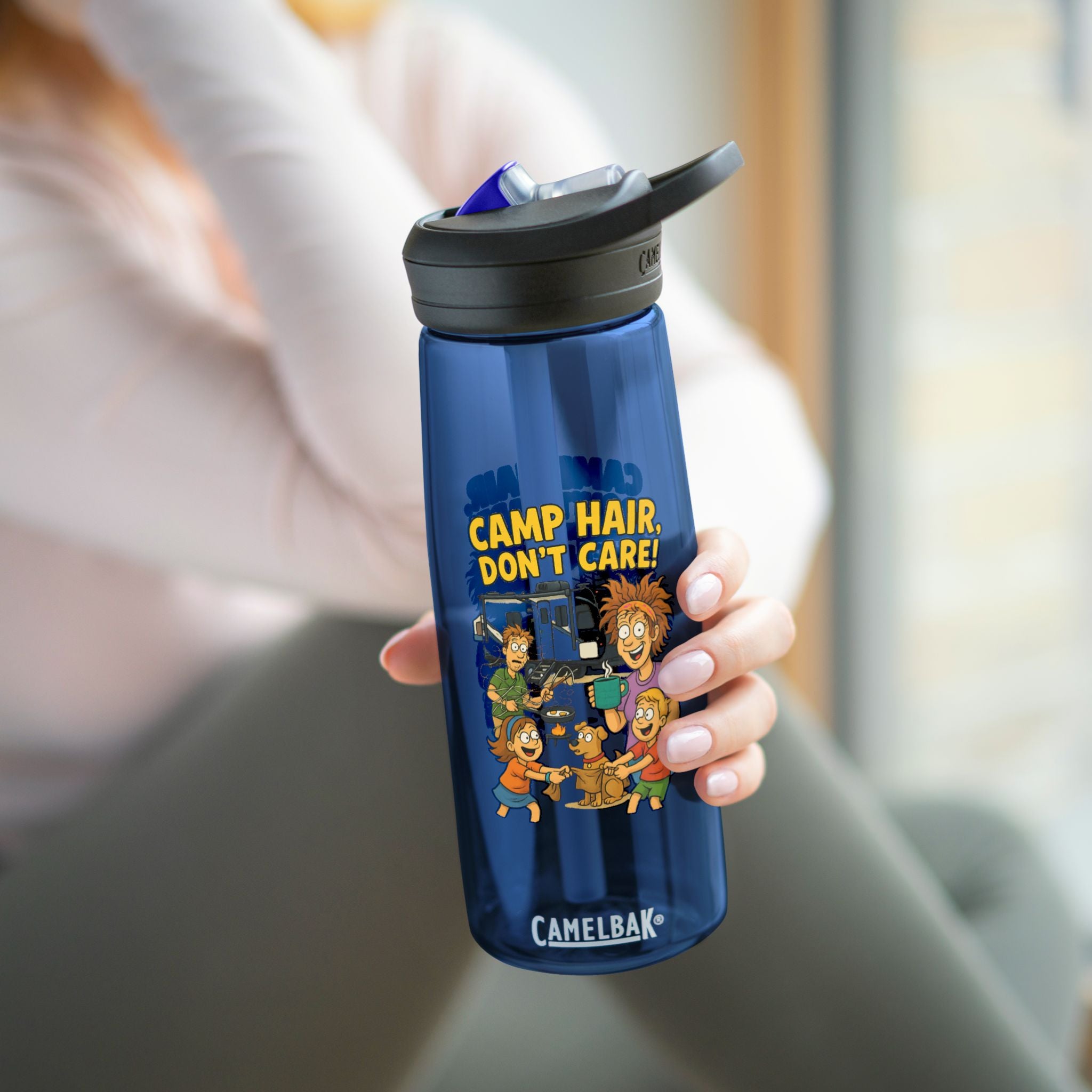 Fun Cartoon Water Bottle, BPA-Free Flask for Outdoor Adventures, Gift for Kids, Hydro Flask for Campers, Ideal for Travel & Exercise