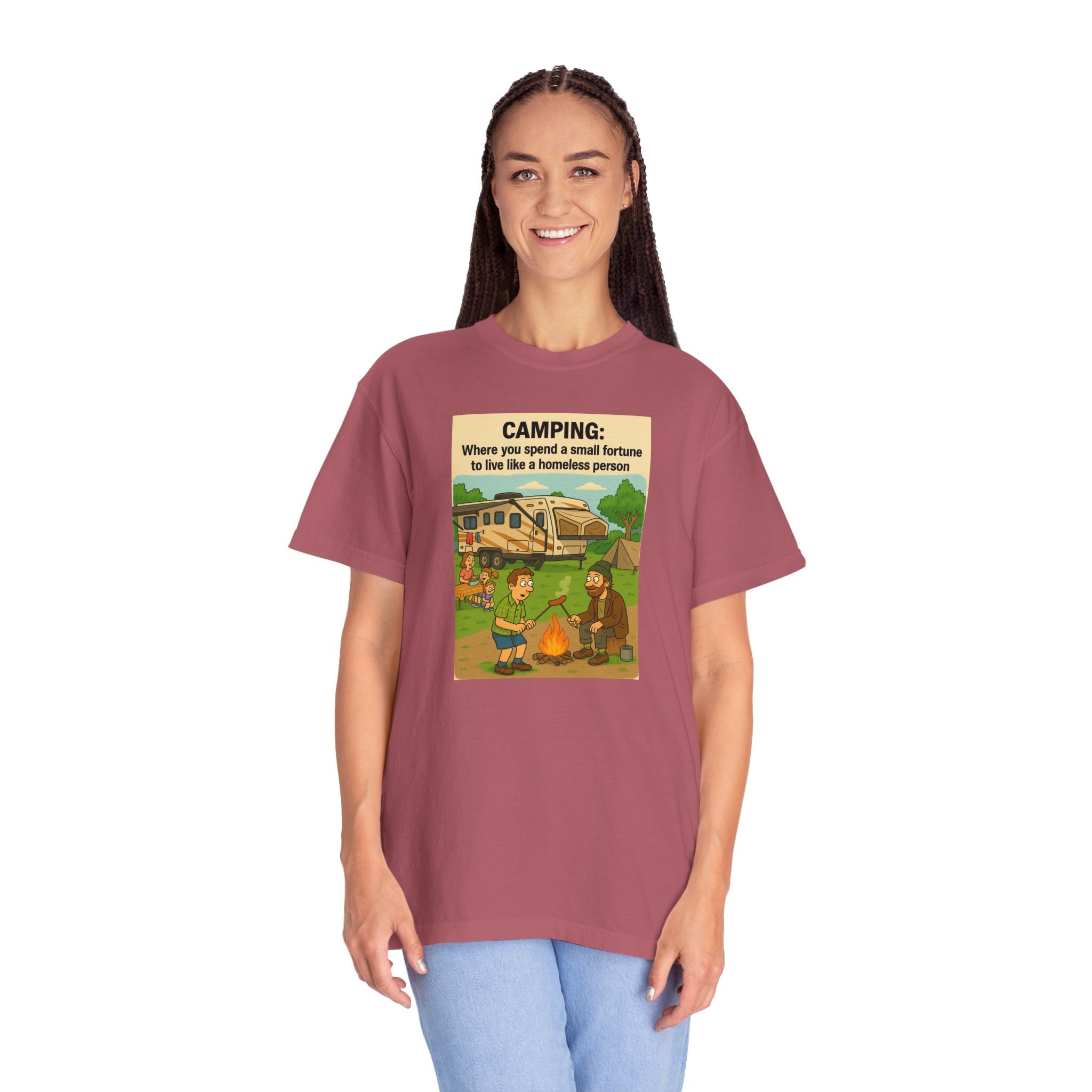 Camping Humor T-Shirt, Unisex Graphic Tee, Adventure Gift, Outdoor Lover Apparel, Funny Camping Shirt