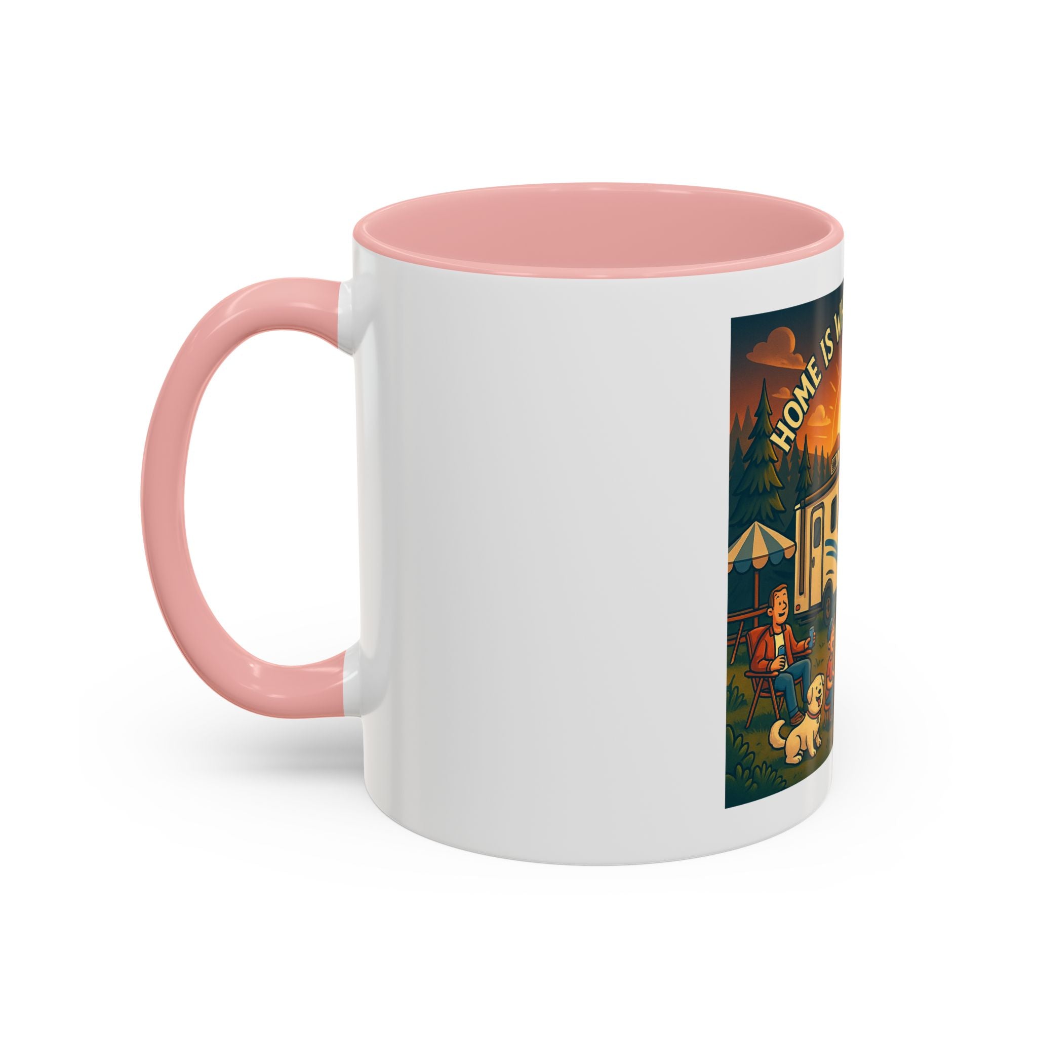 Camping Coffee Mug, Home is Where You Park It, RV Life Mug, Adventure Gift, Outdoor Enthusiast Drinkware