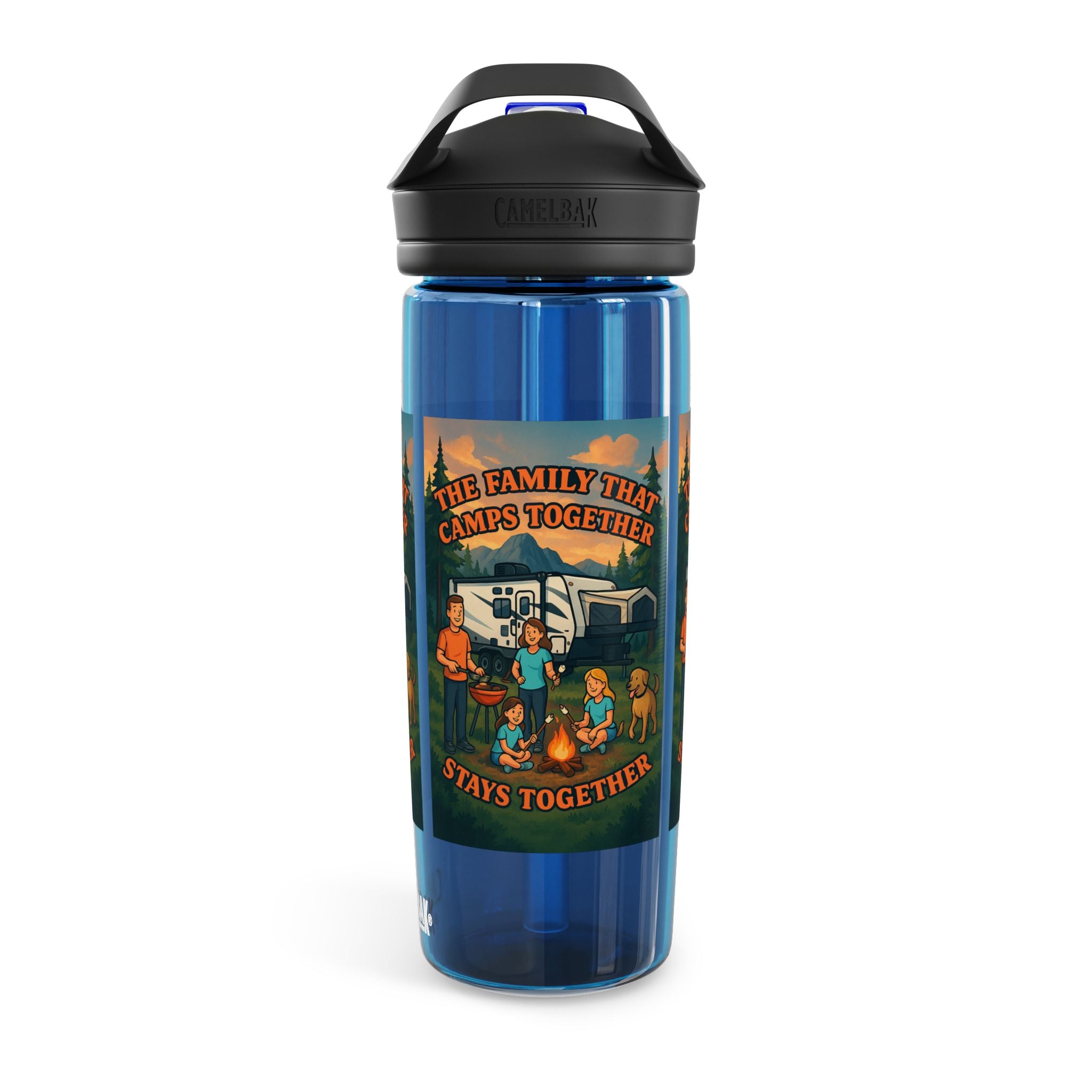 Family Camping Water Bottle, Outdoor Hydration Bottle, Eco-Friendly Gift, Adventure Accessory, Summer Camp Essential, Picnic Gear