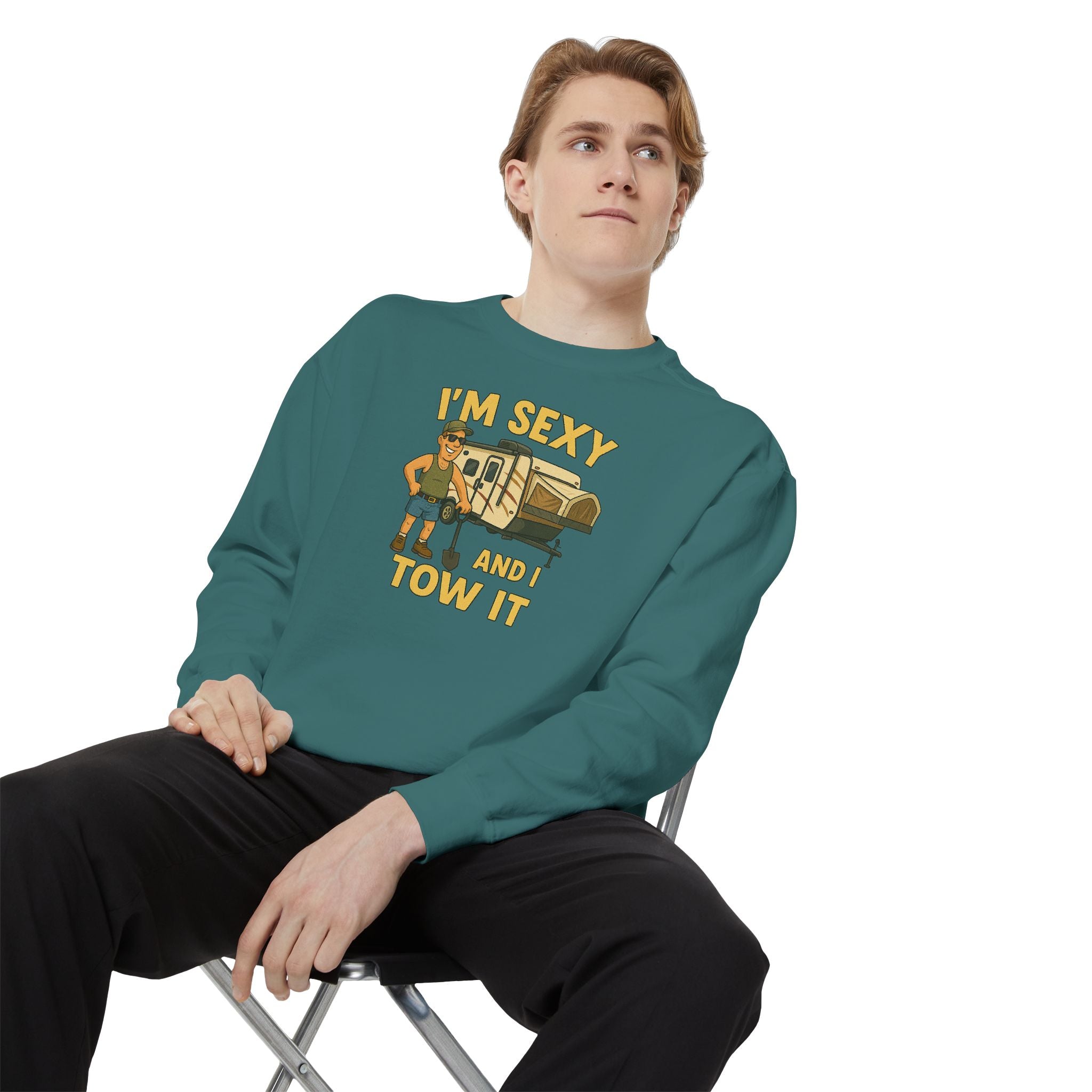 Funny Tow Truck Sweatshirt, Unisex Garment-Dyed Pullover, Casual Gift for Drivers, Trucking Humor Apparel, Cozy Fall Outfit, Perfect [...]