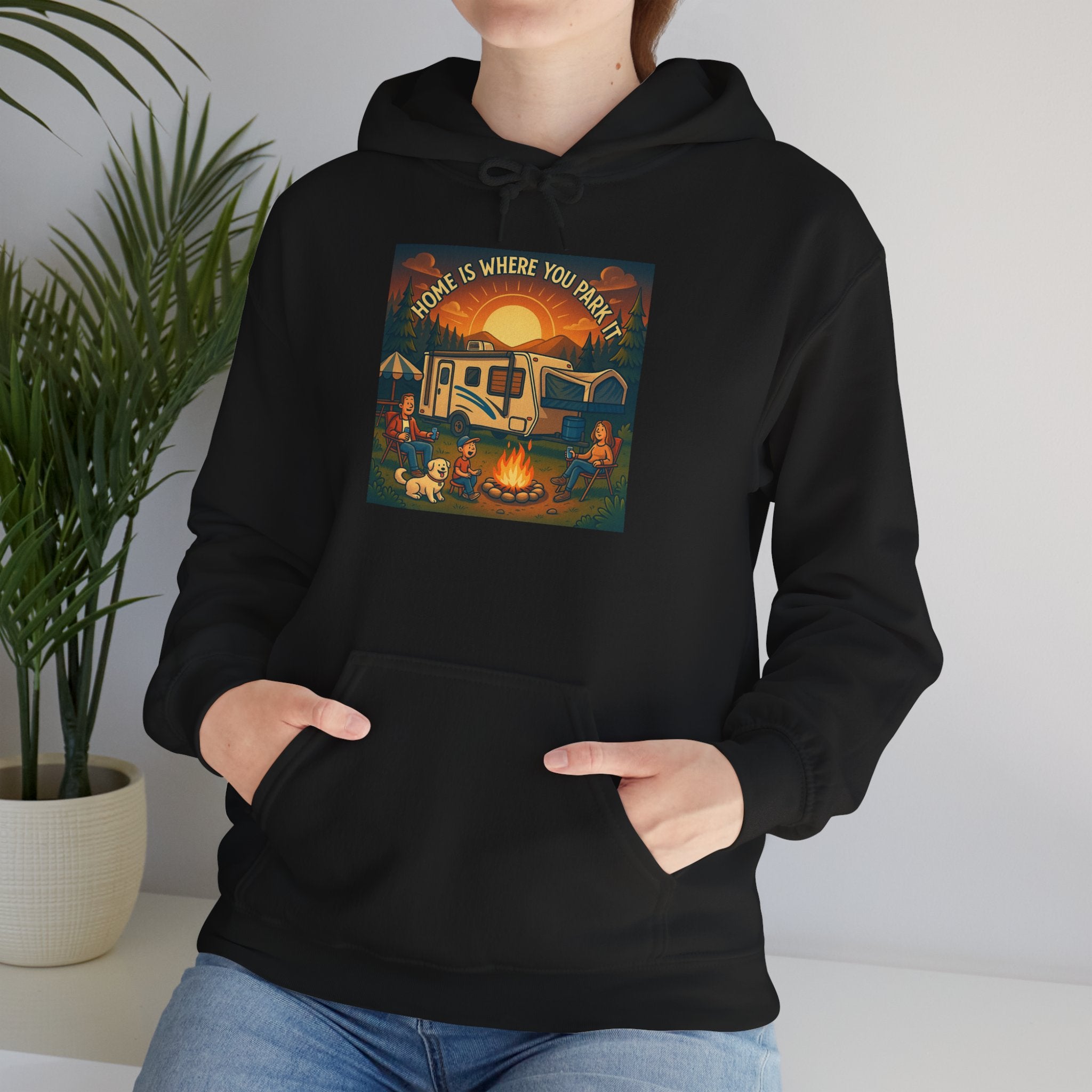 Cozy Campfire Vibes Hoodie, Unisex Sweatshirt for Camp Lovers, Autumn Apparel, Outdoor Adventure Gift, Family Get-Together