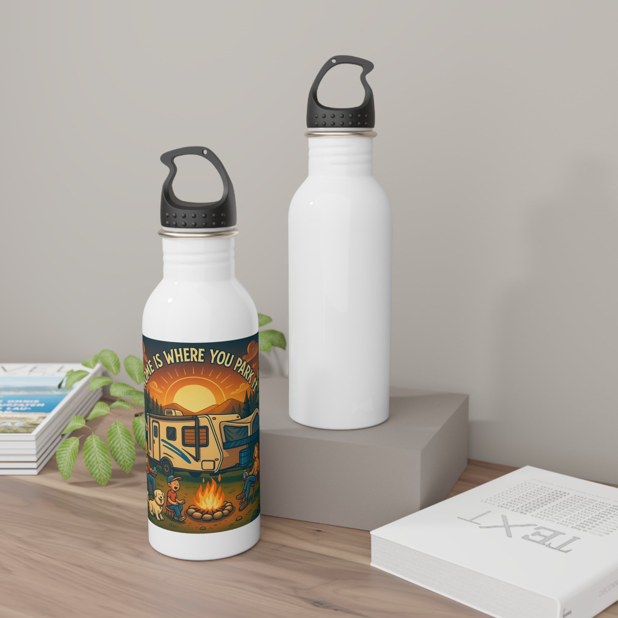 Camping Vibes Stainless Steel Water Bottle | Adventure Gift | Outdoor Enthusiast | RV Life | Camping Essentials | Travel Hydration