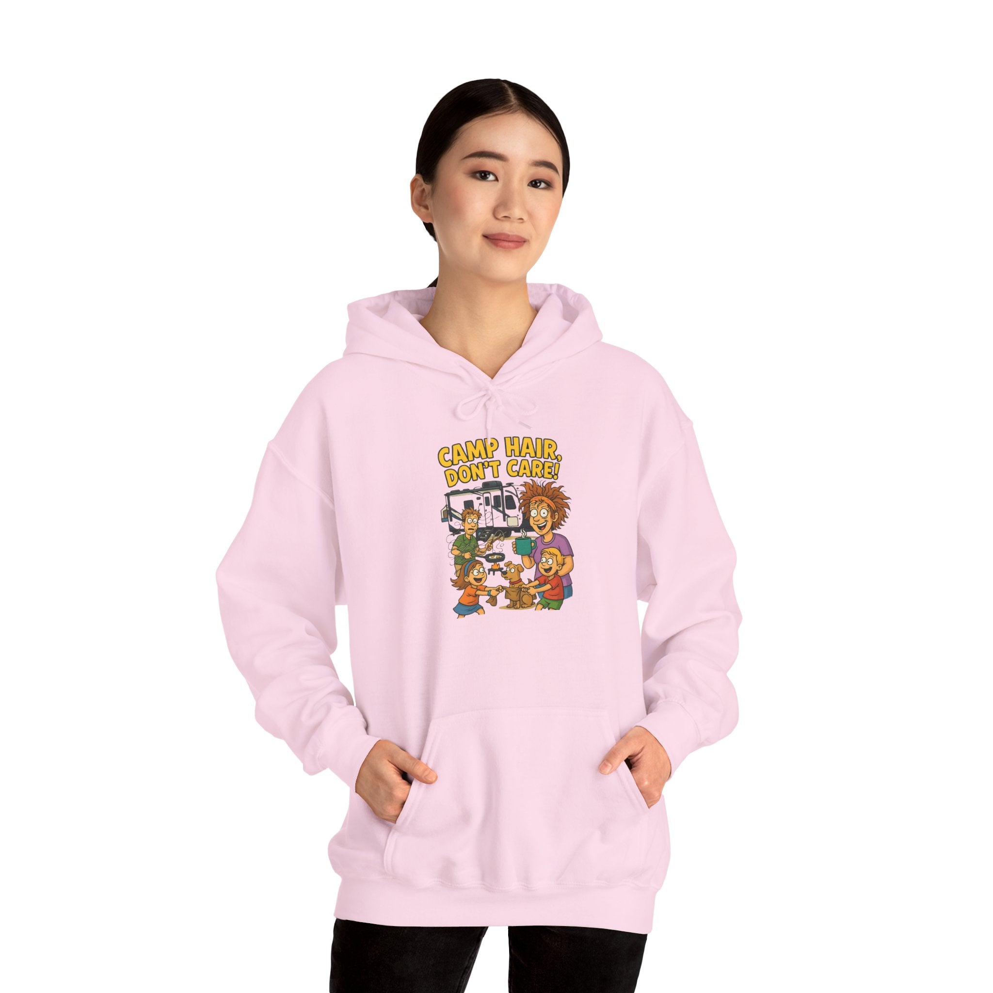 Camp Vibes Unisex Hooded Sweatshirt - Cozy, Funny Gift, Summer Nights, Outdoor Adventure, Camping Apparel