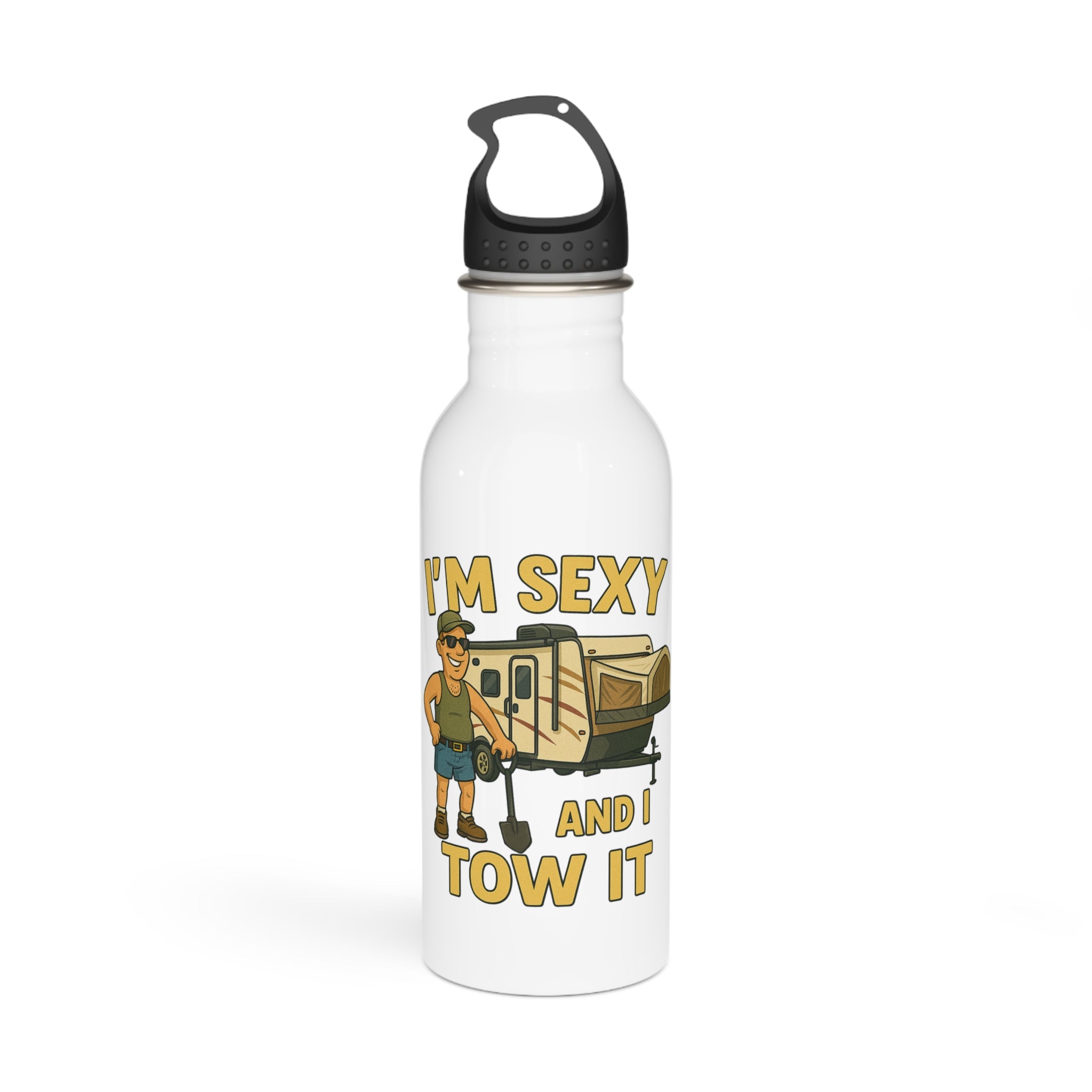Funny Stainless Steel Water Bottle - Great for Campers, RV Lovers, Outdoor Adventures, Gifts for Him, Travel Mug