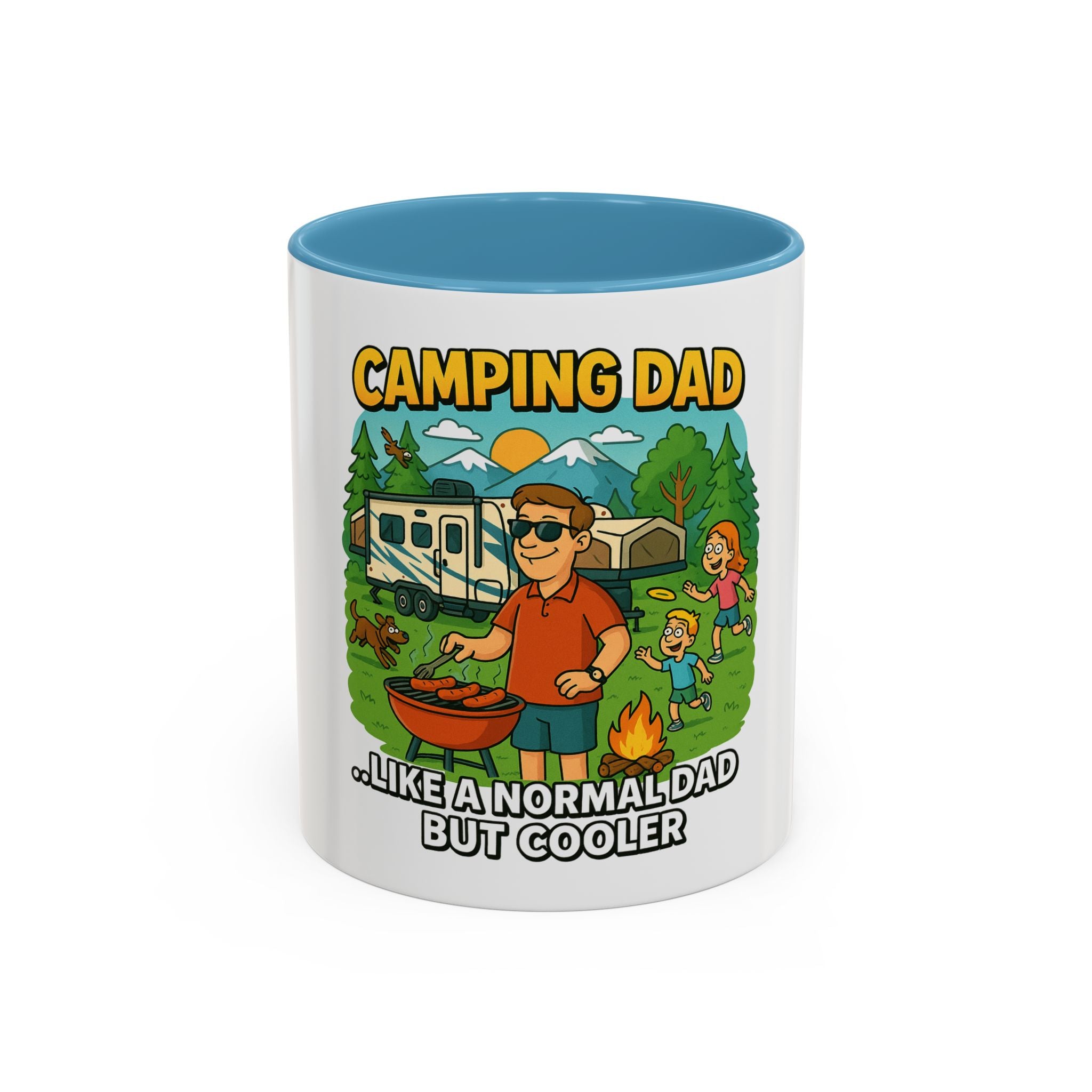 Cool Camping Dad Coffee Mug - Fun Outdoor Adventure Gift