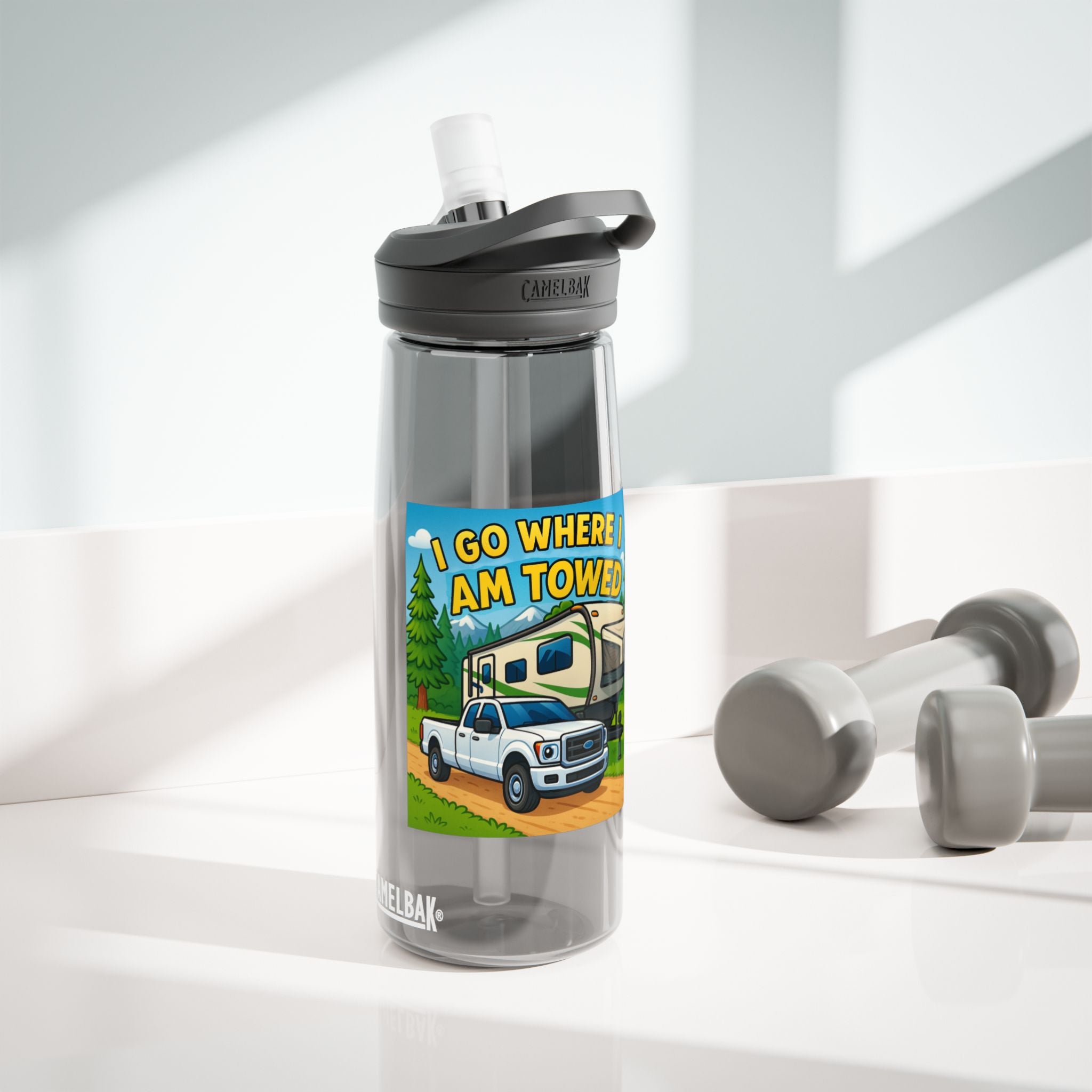Adventure Water Bottle, Camping Hydration Bottle, RV Water Bottle, Outdoor Gear, Gifts for Campers