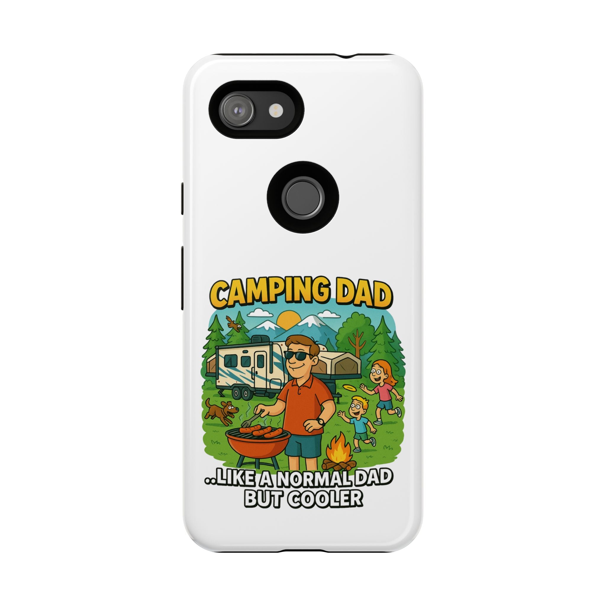 Camping Dad Phone Case - Unique Tough Cover for Outdoor Dads